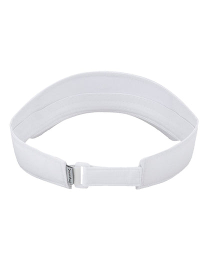 Rear View of White The Performance Phoenix Visor - 3124P