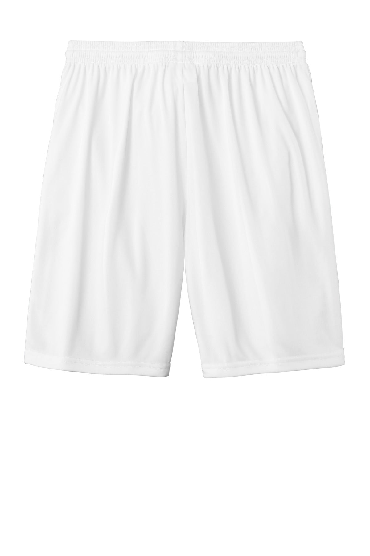 Rear View of White/Blk Sport-Tek Competitor United 7" Short ST103