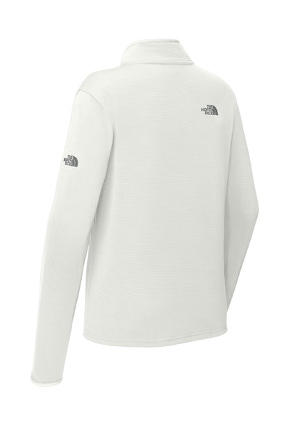 Rear View of WhiteDune The North Face Women's Aim 1/4-Zip Fleece NF0A8FQK