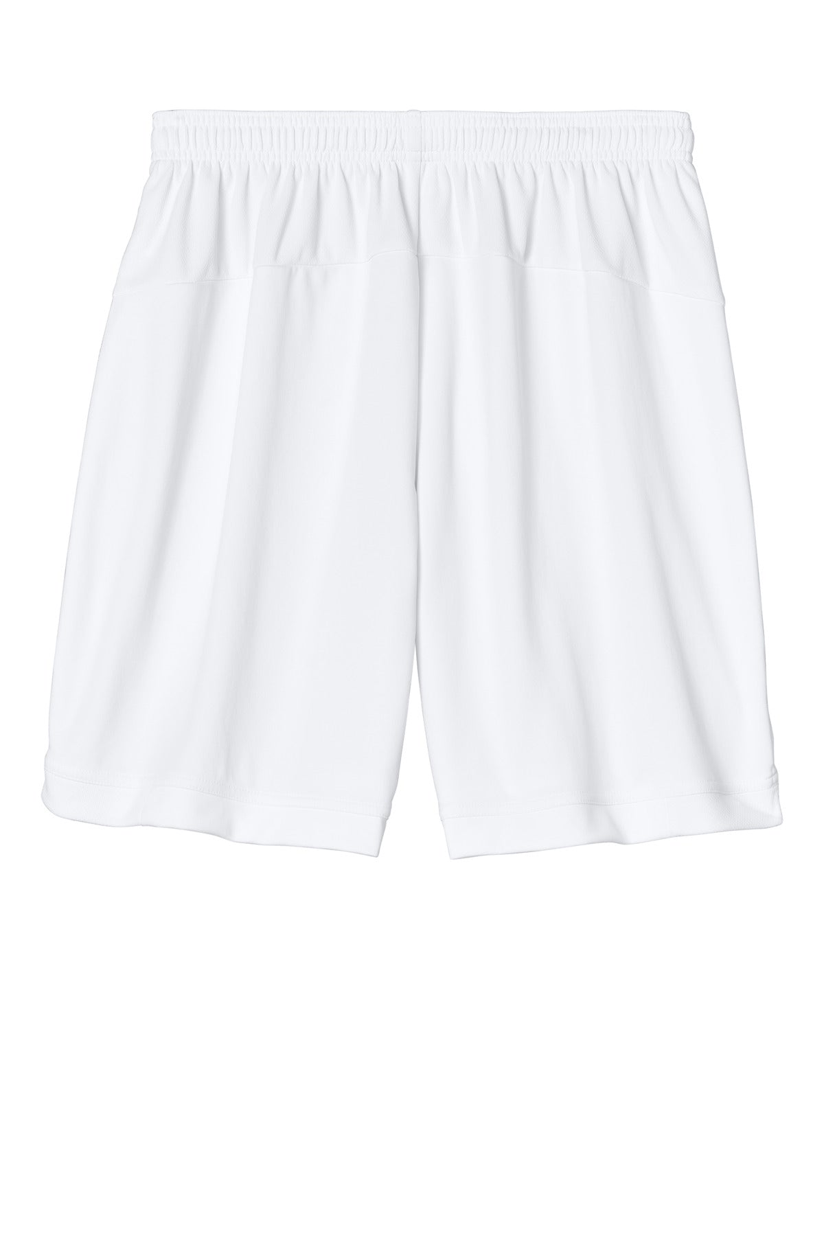 Rear View of Wht/Wht Sport-Tek Club 7" Short ST442