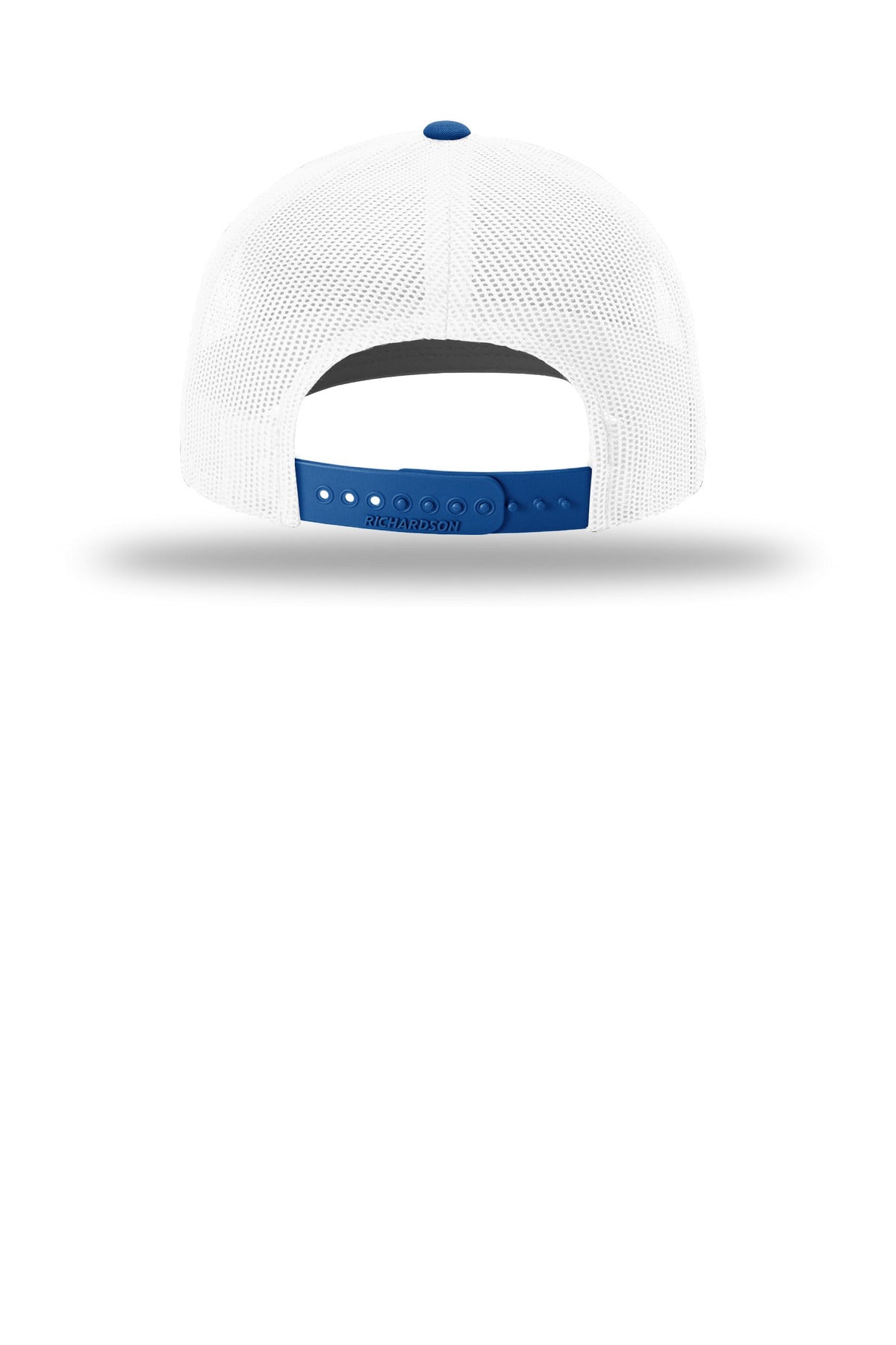 Rear View of Wht/Wht/Ry Richardson Trucker Cap 112