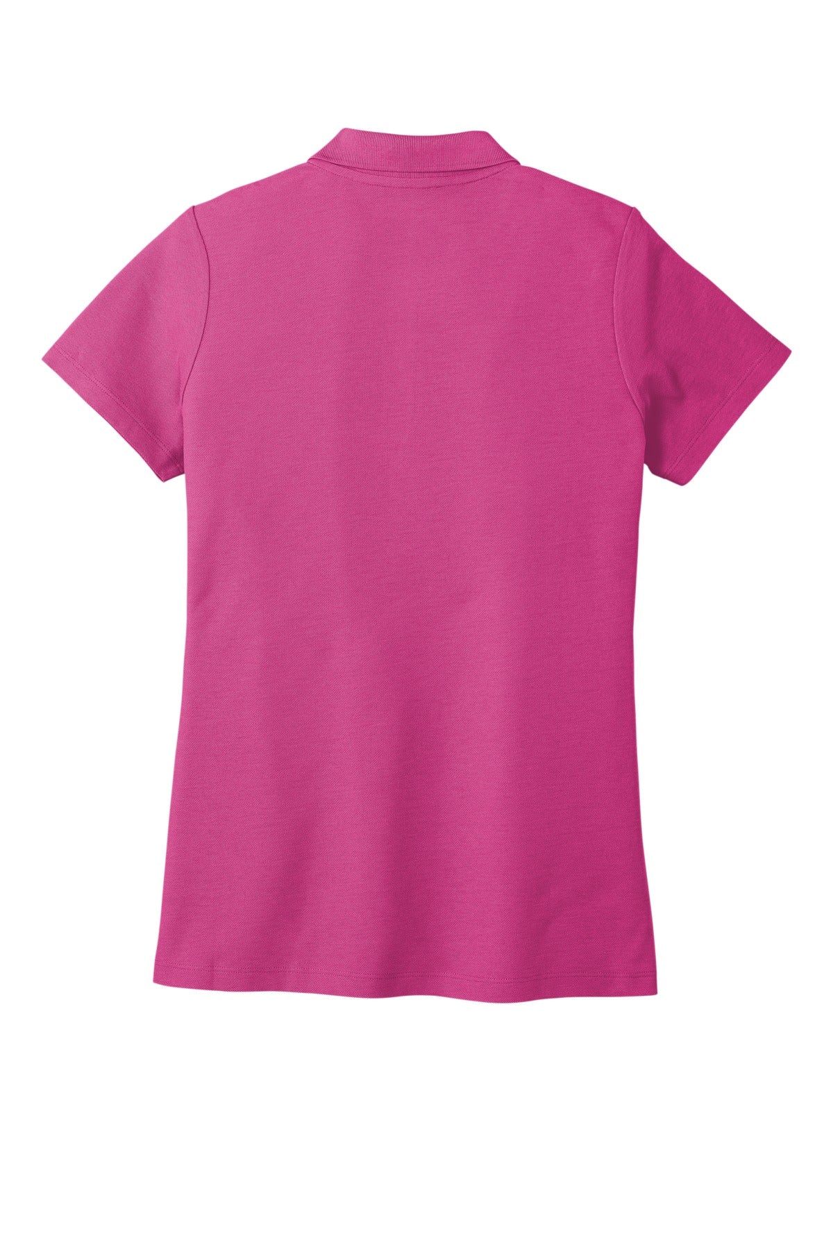 Rear View of WildBerry Port Authority Women's SuperPro React Polo. LK810