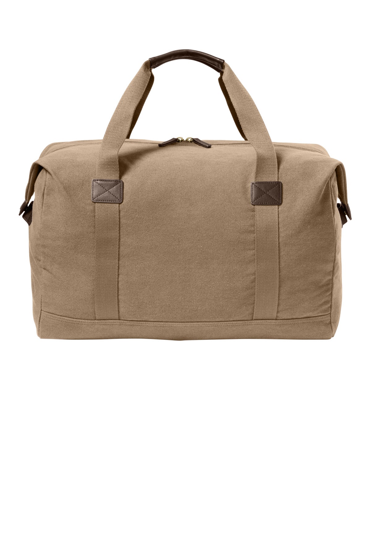 Rear View of WoodlandBr Port Authority Washed Canvas Duffel BG8030