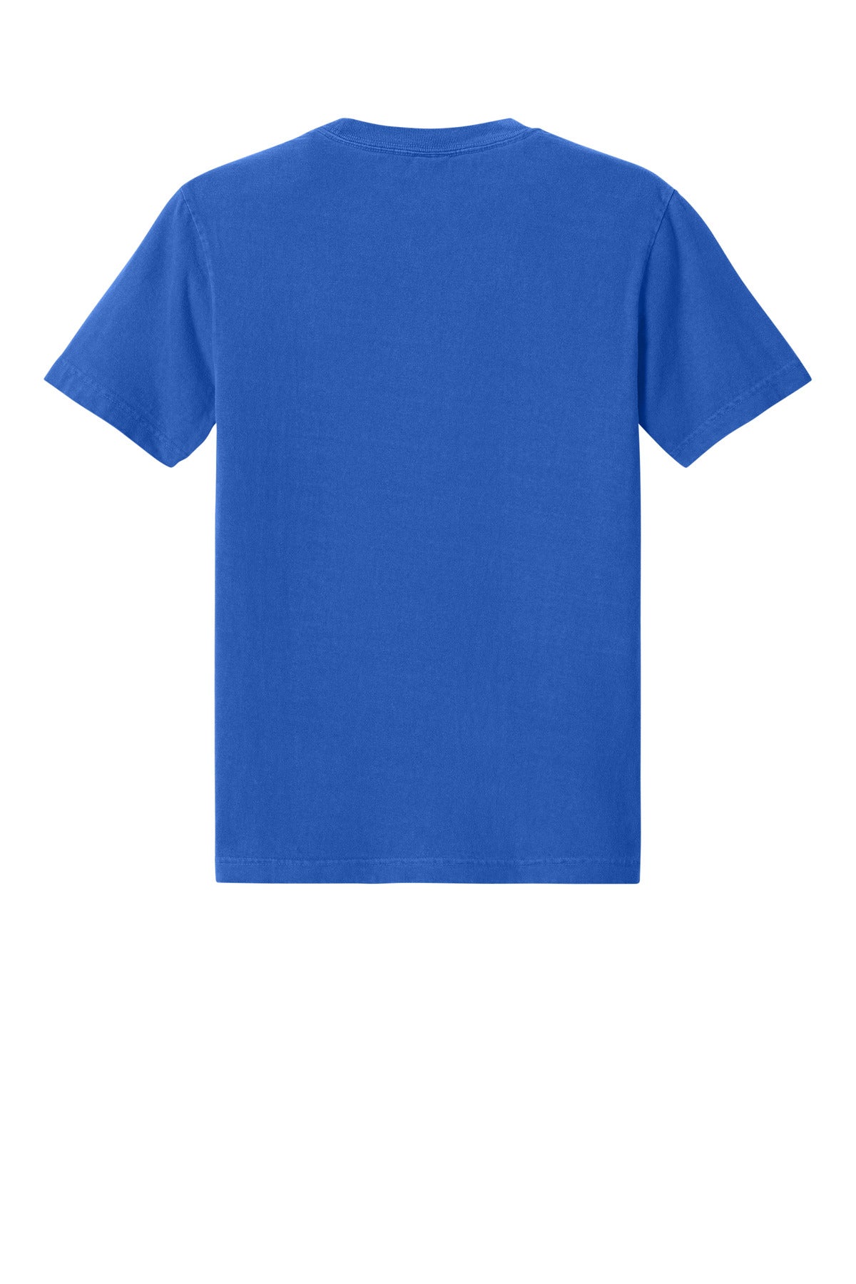 Rear View of WshdRoyBlu BELLA+CANVAS Unisex Heavyweight Garment-Dyed Tee BC4810GD