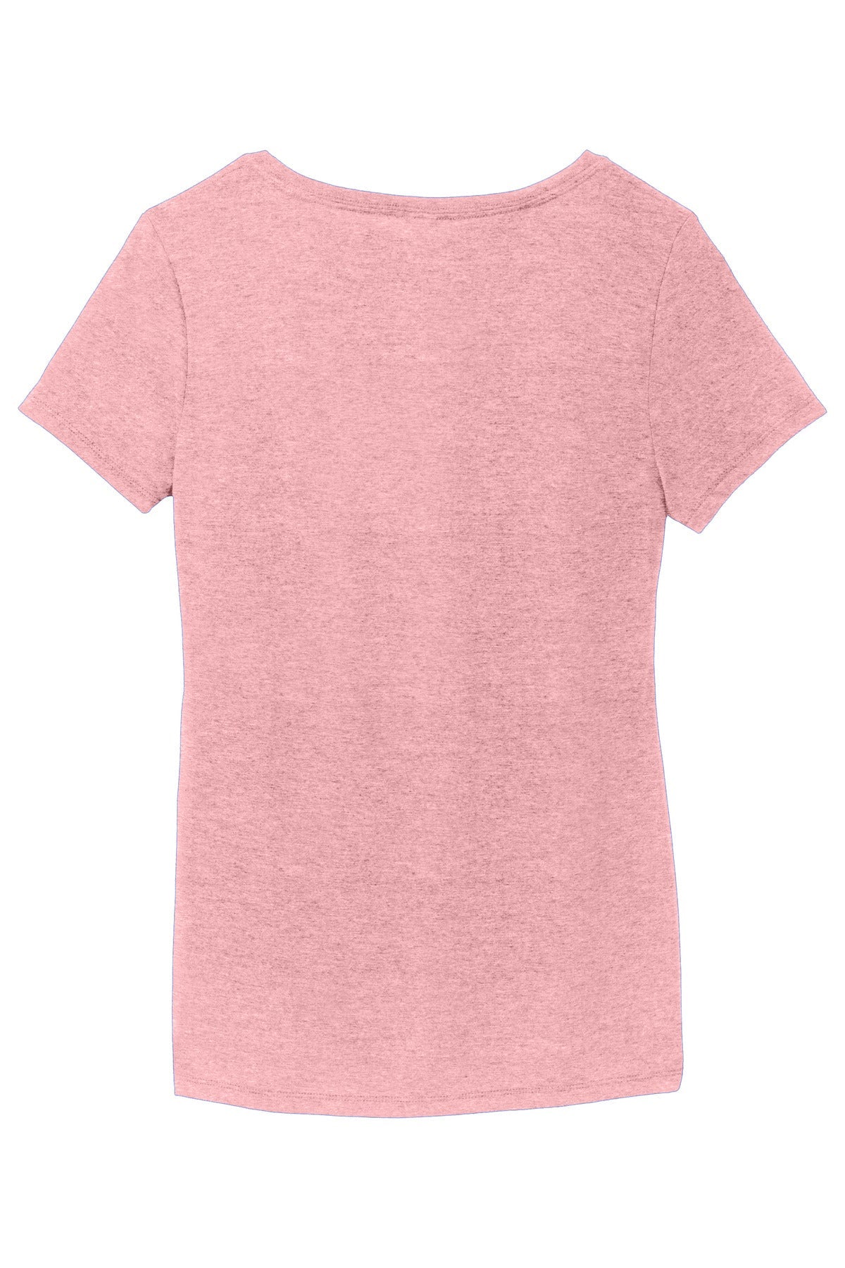 Rear View of WstriaHthr District Women's Perfect Tri V-Neck Tee. DM1350L