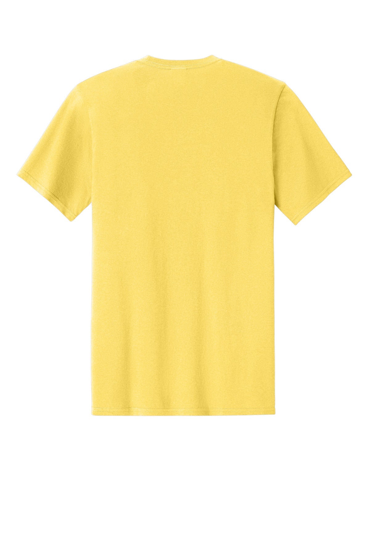 Rear View of Yellow Port & Co Easy Cotton Tee PC43