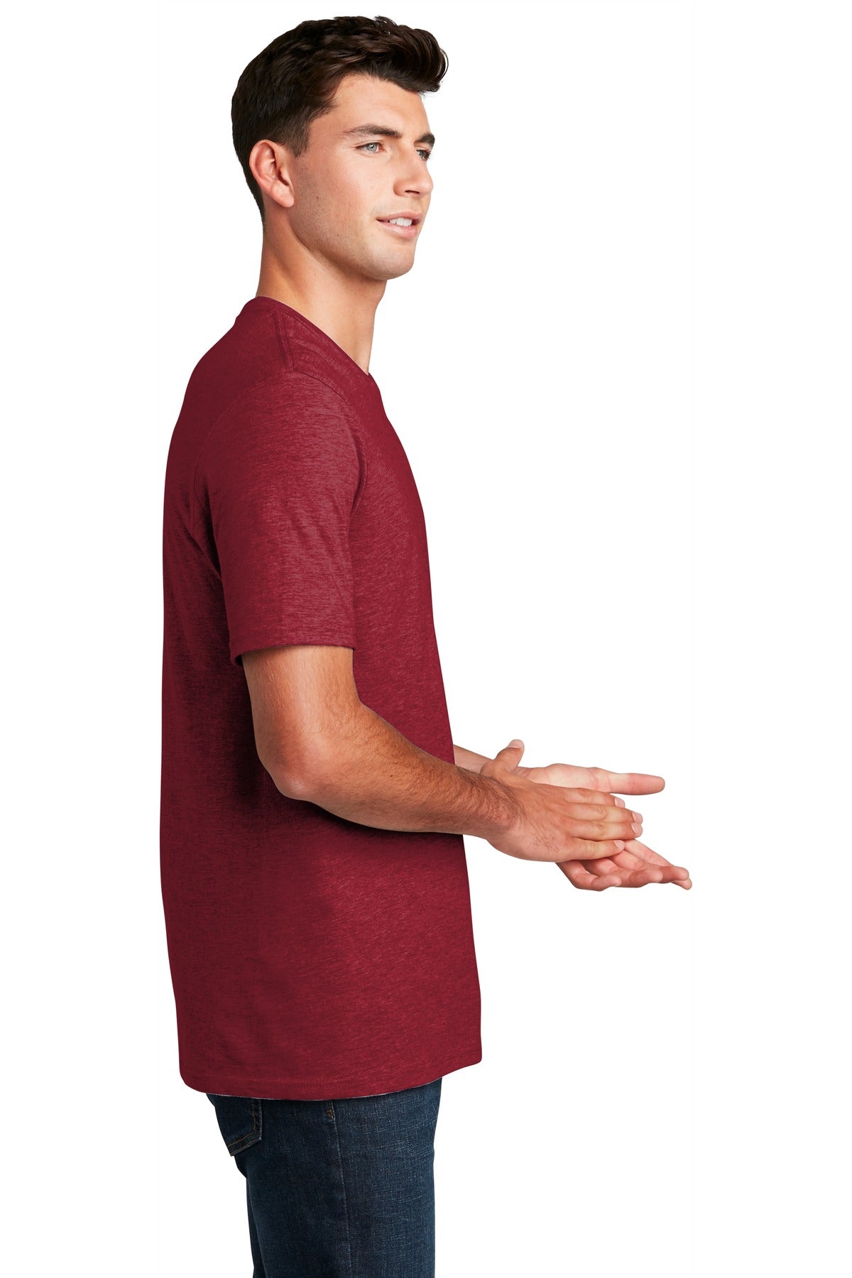 Red Fleck District Perfect Blend CVC Tee. DM108