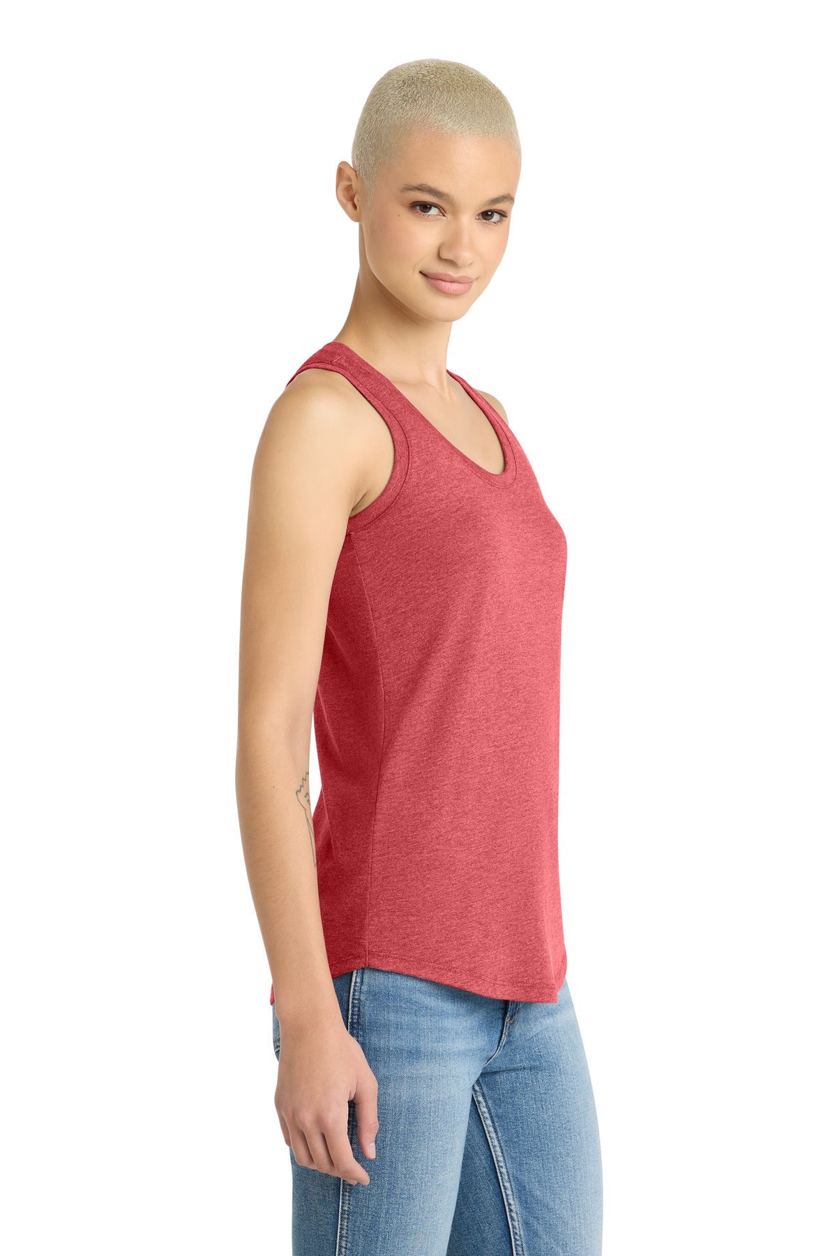 Red Frost District Women's Perfect Tri Racerback Tank. DM138L