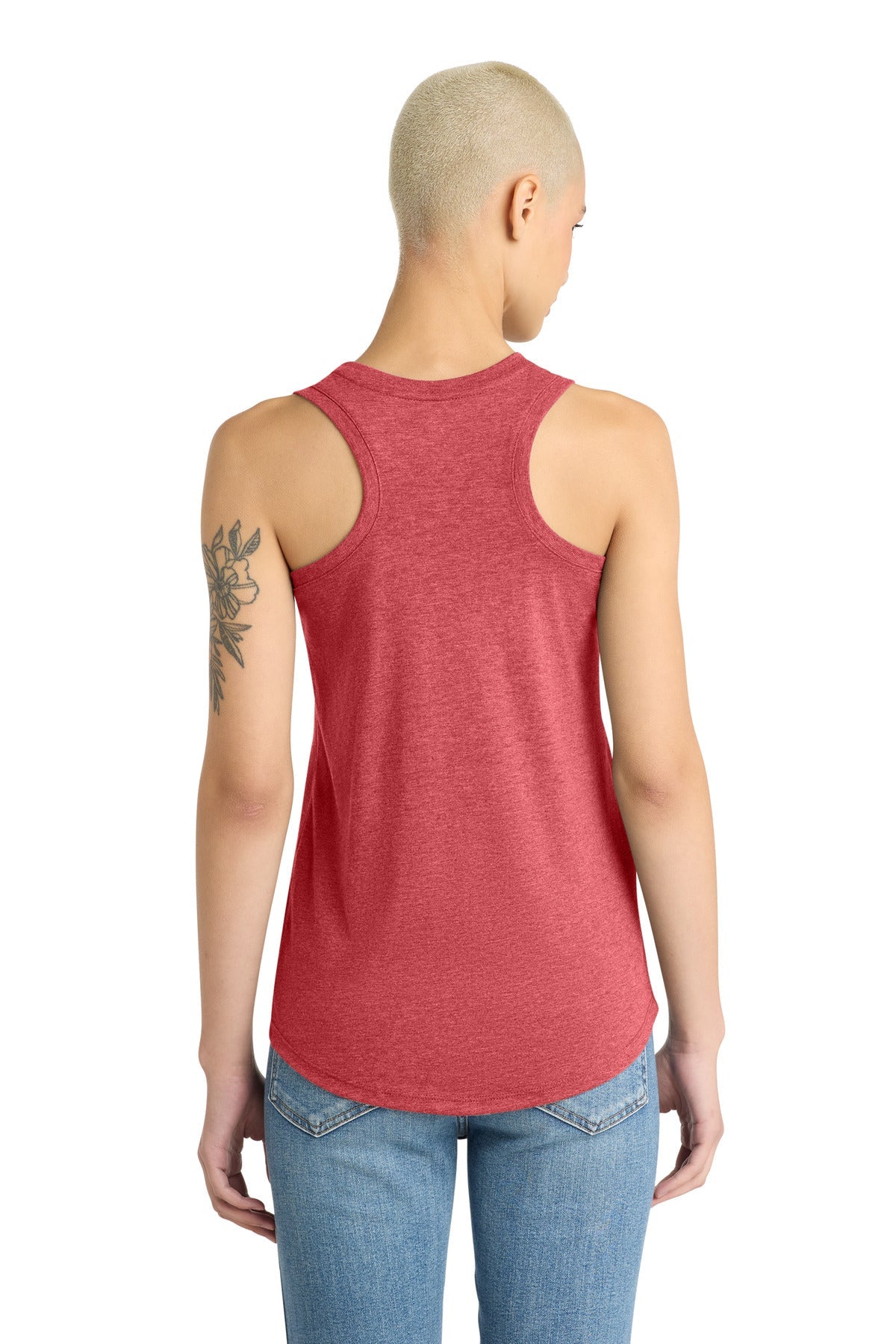 Red Frost District Women's Perfect Tri Racerback Tank. DM138L