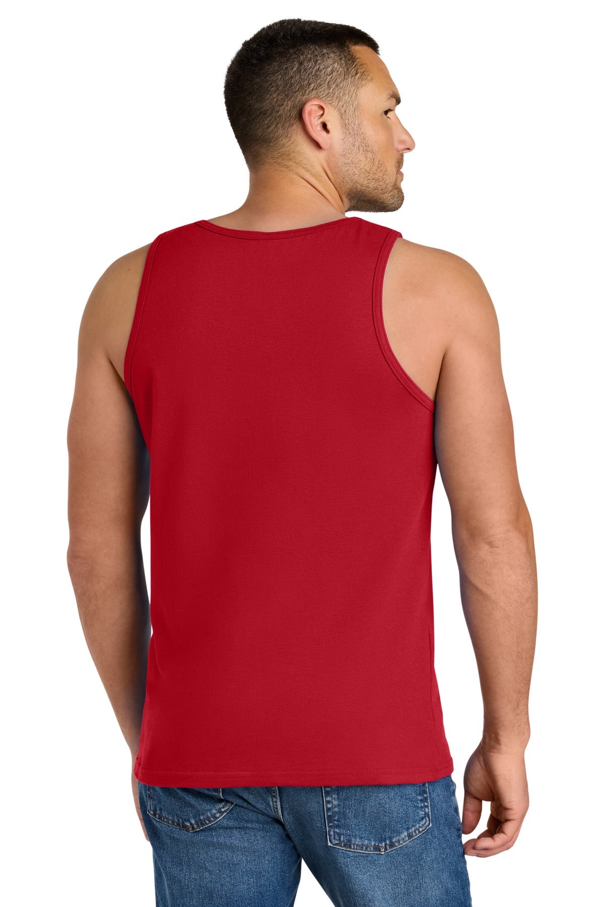 Red Gildan Heavy Cotton Tank Top. G5200