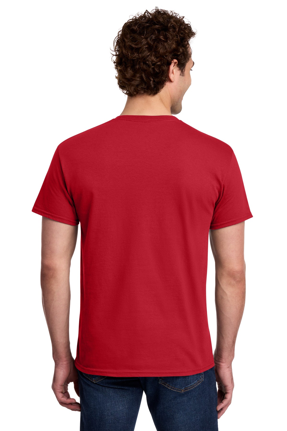 Red Gildan Light Cotton Tee 3000