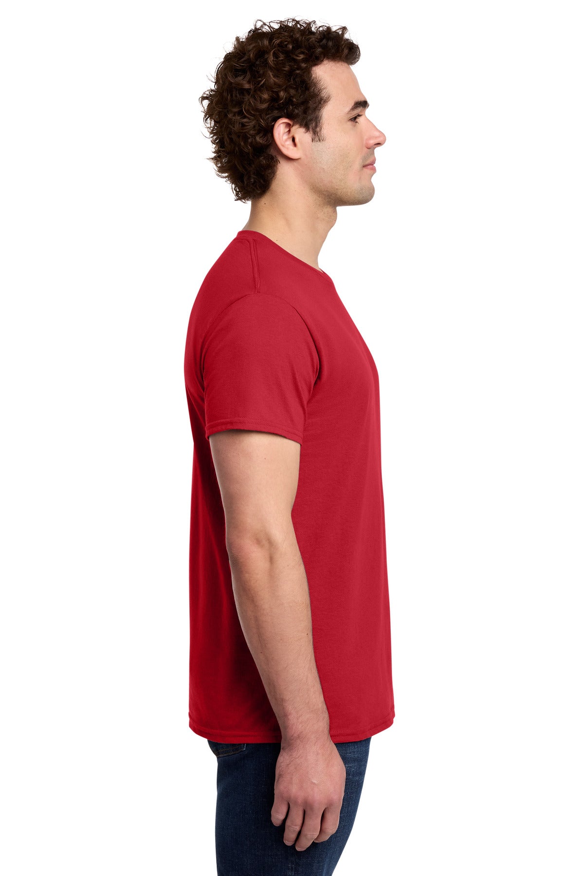 Red Gildan Light Cotton Tee 3000