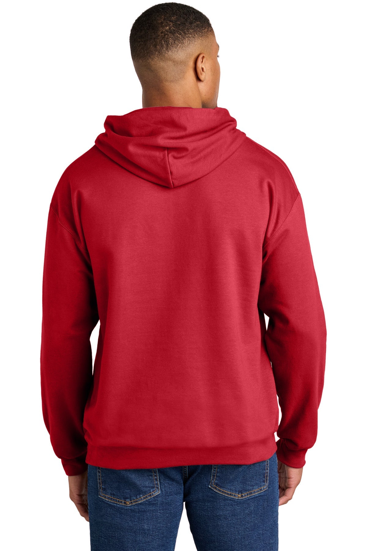 Red Gildan Softstyle Midweight Pullover Hooded Sweatshirt SF500