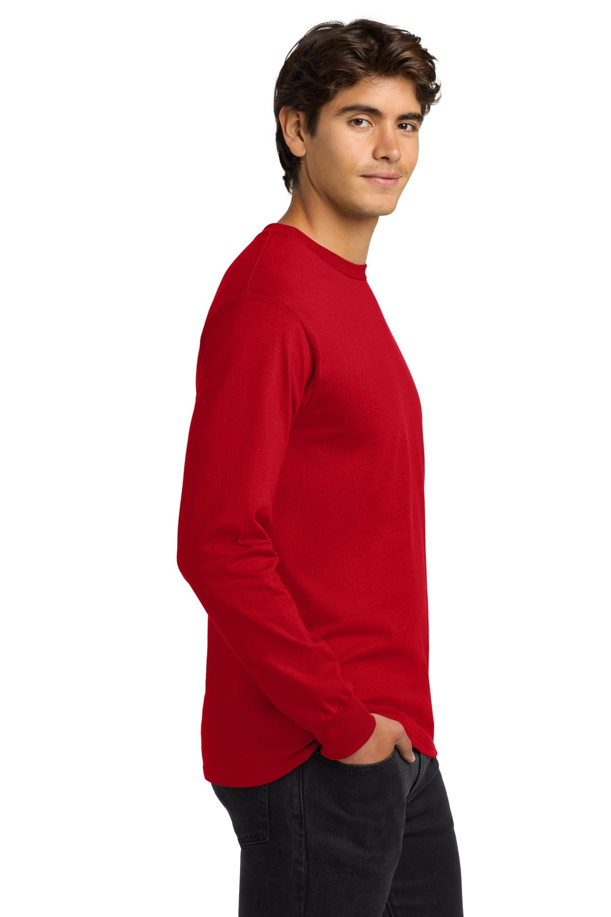 Red Gildan - Ultra Cotton 100% US Cotton Long Sleeve T-Shirt. G2400