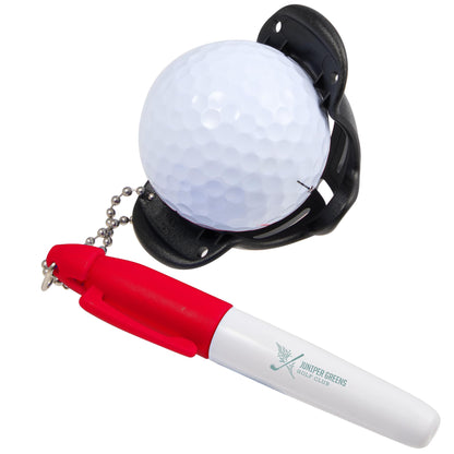 Red Golf Ball Stencil with Marker