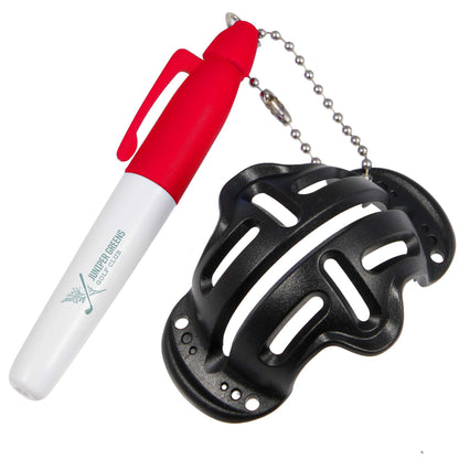 Red Golf Ball Stencil with Marker