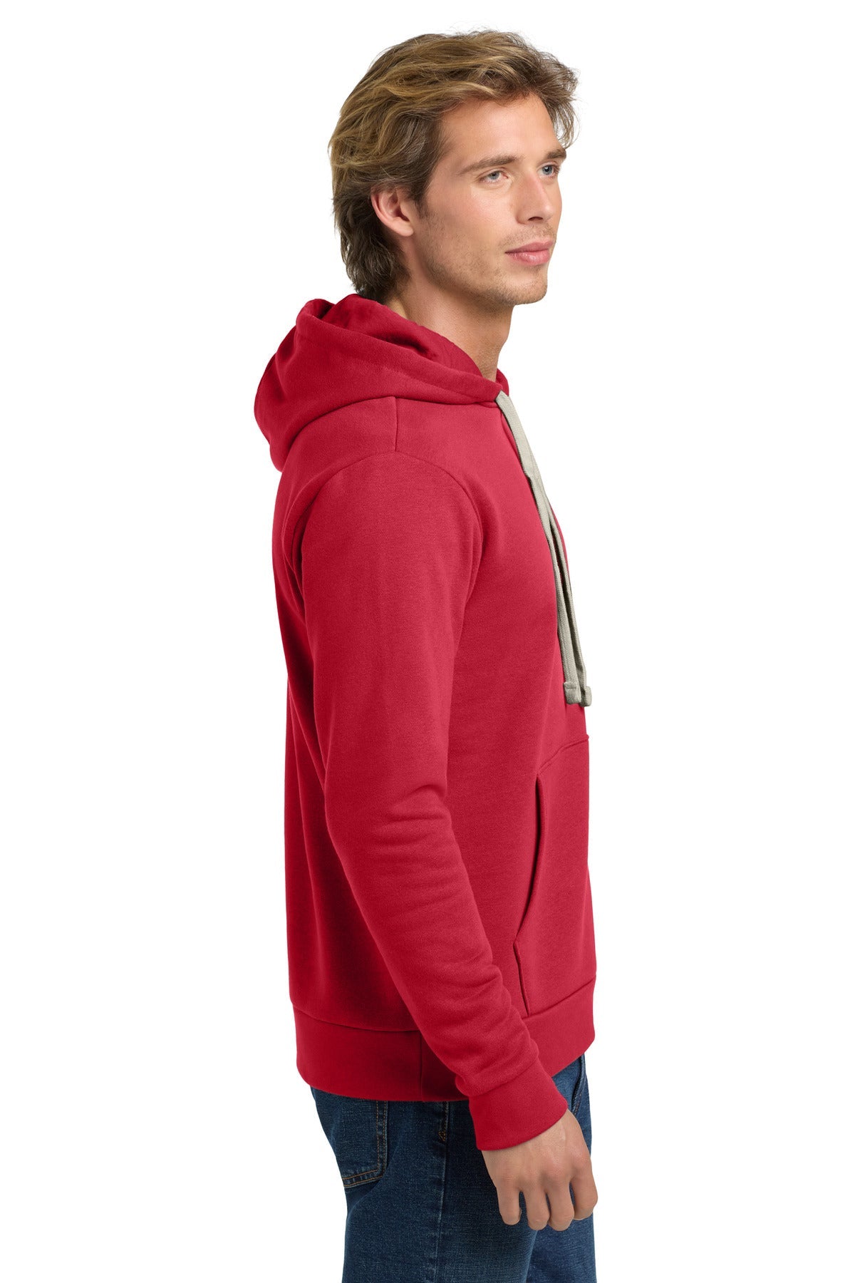Red Next Level Apparel Adult Santa Barbara Pullover Hoodie. NL9303