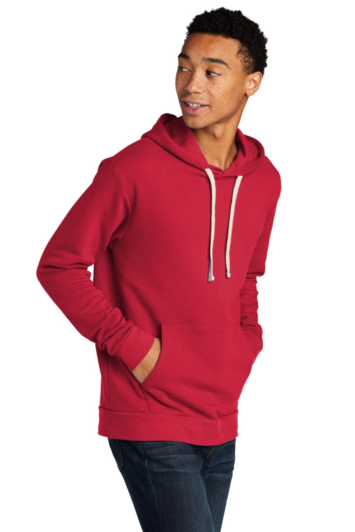 Red Next Level Apparel Adult Santa Barbara Pullover Hoodie. NL9303