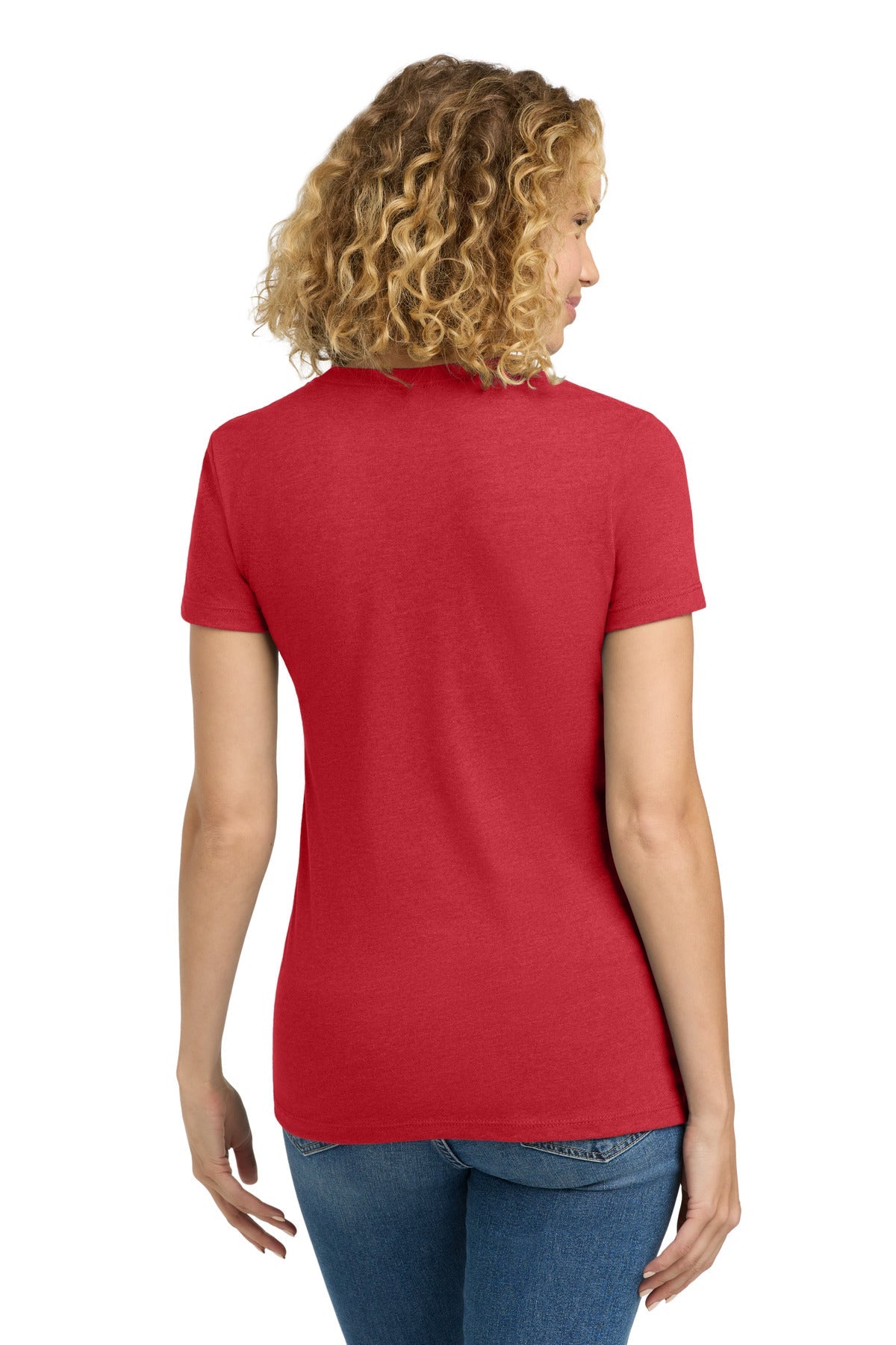 Red Next Level Apparel Women's CVC Tee. NL6610
