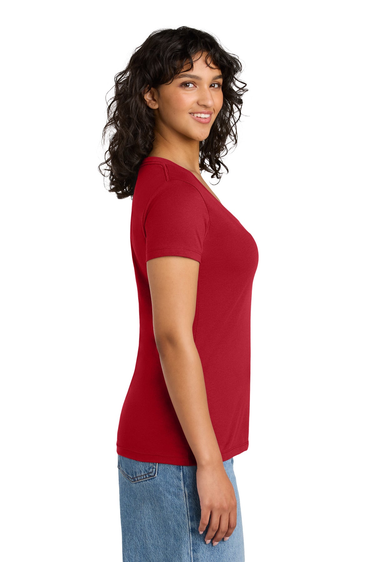 Red Next Level Apparel Women's Ideal V-Neck Tee NL1540