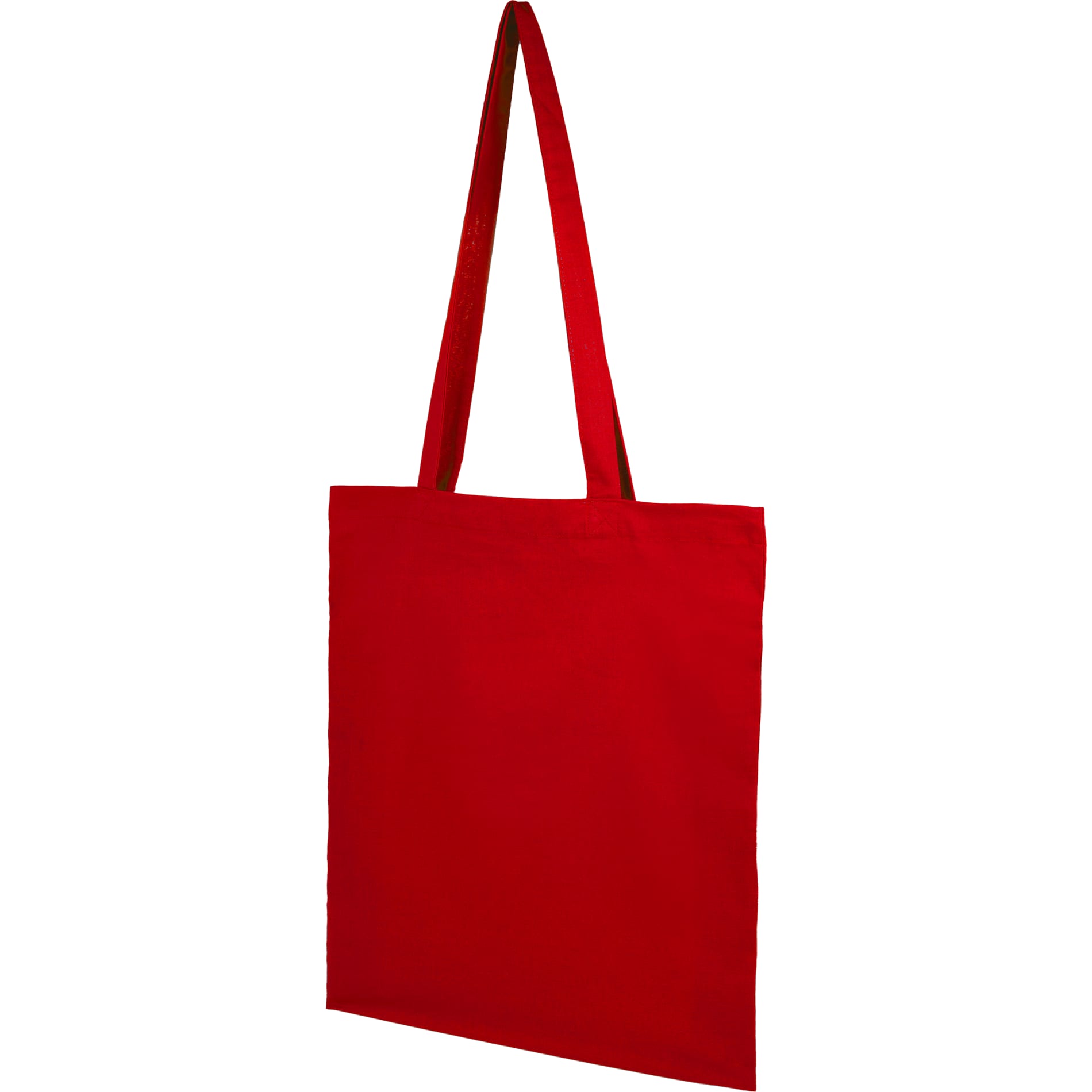 Red Organic 4oz Cotton Tote plain