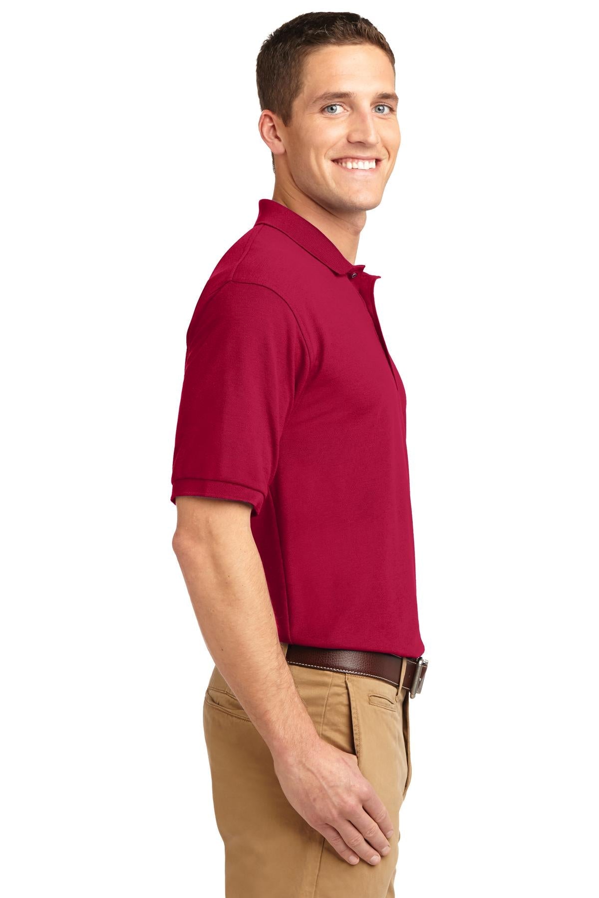 Red Port Authority Extended Size Silk Touch Polo K500ES