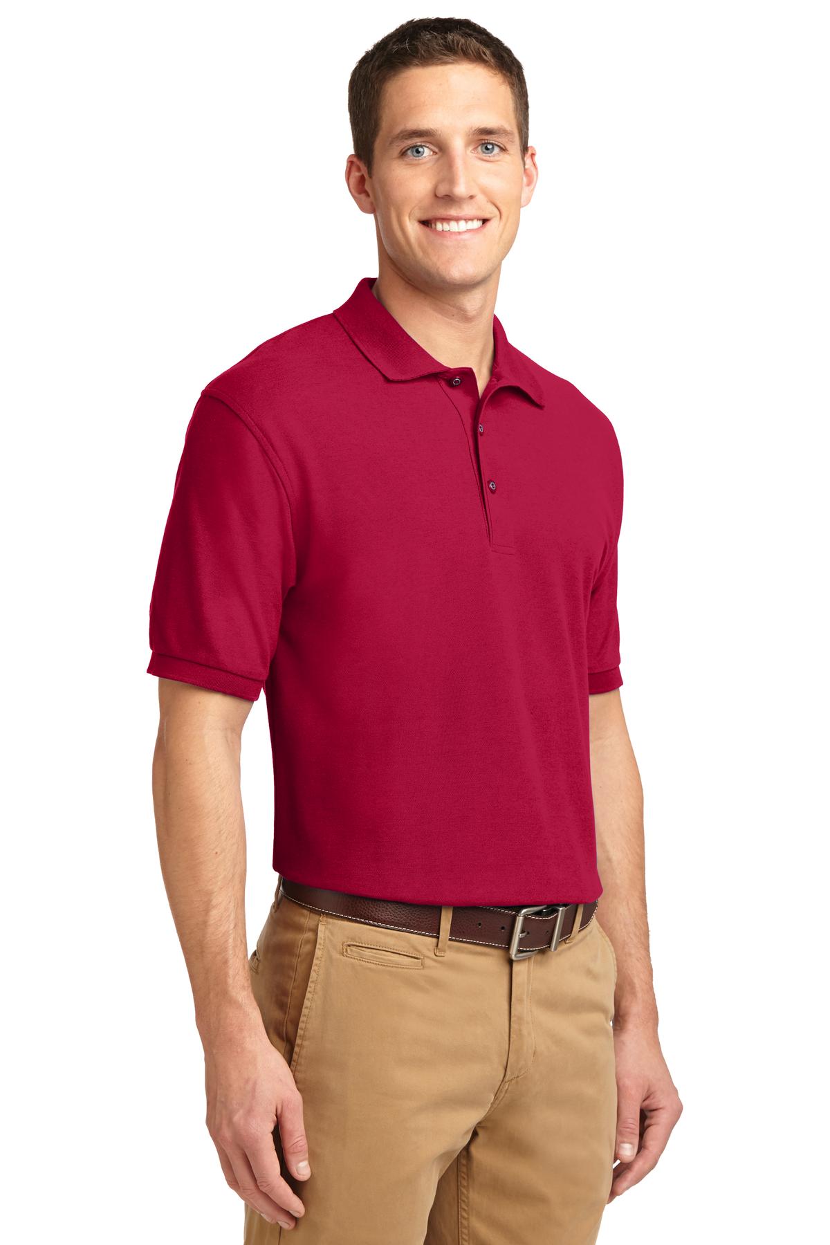 Red Port Authority Extended Size Silk Touch Polo K500ES