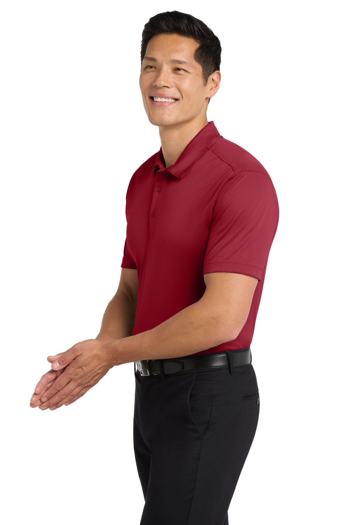 Red Port Authority Silk Touch Performance Polo. K540