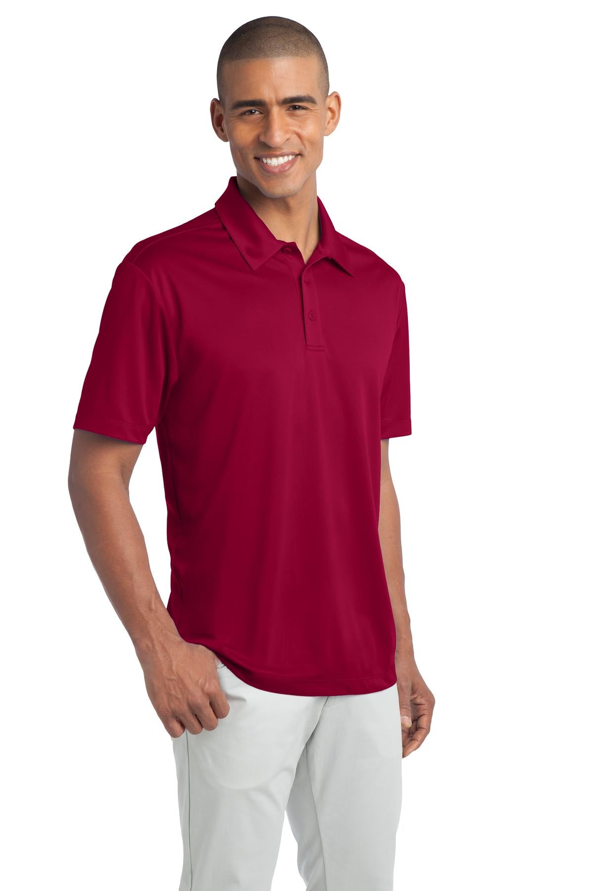Red Port Authority Silk Touch Performance Polo. K540