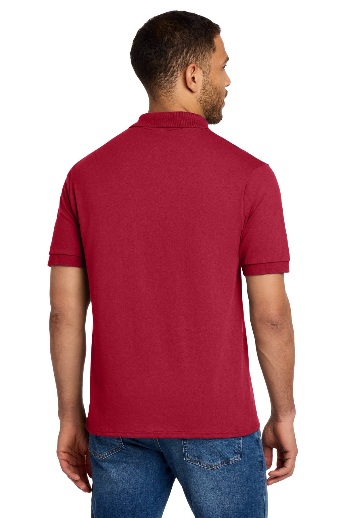 Red Port & Co Core Blend Jersey Knit Polo. KP55