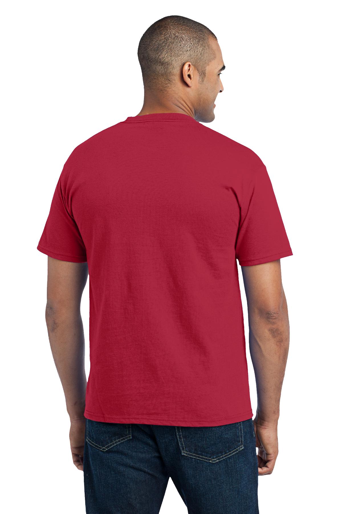 Red Port & Co Core Blend Pocket Tee. PC55P