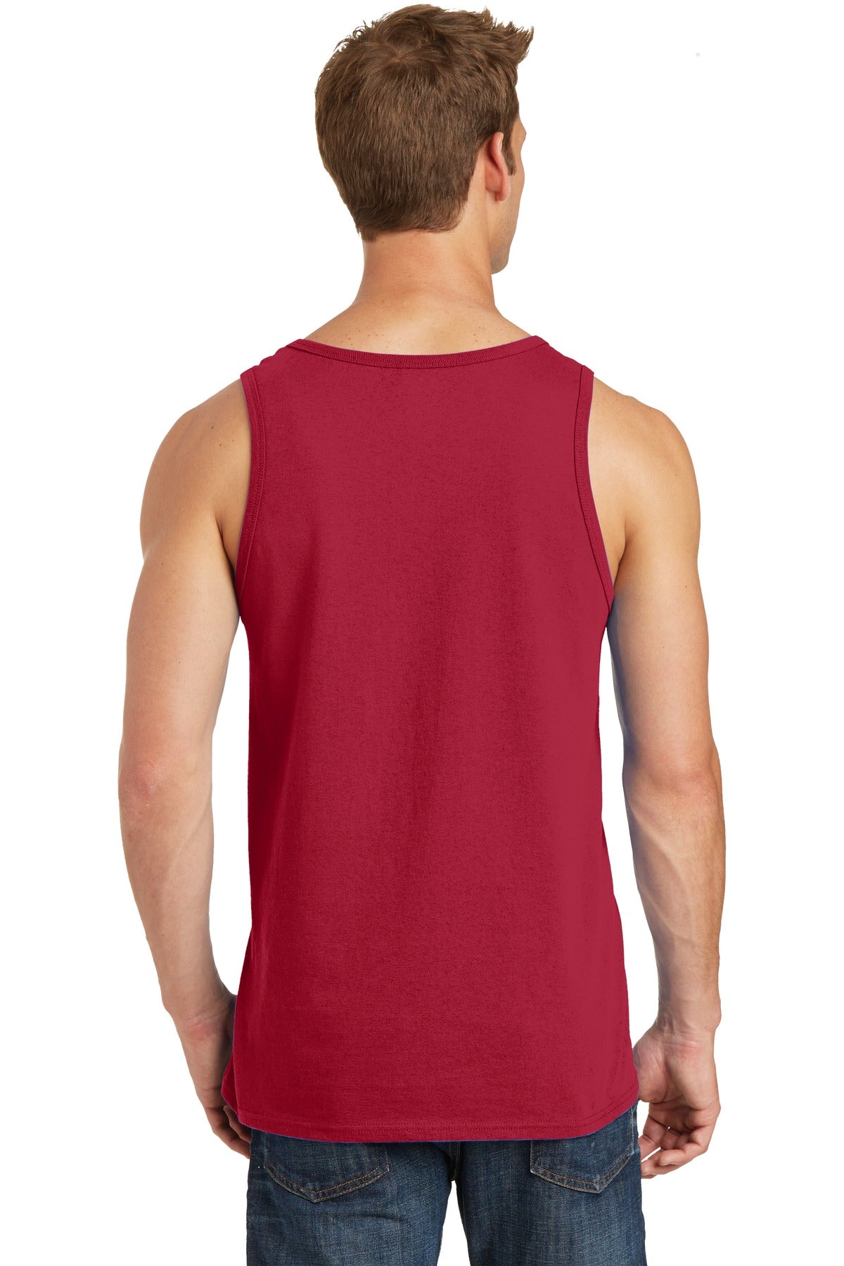 Red Port & Co Core Cotton Tank Top. PC54TT