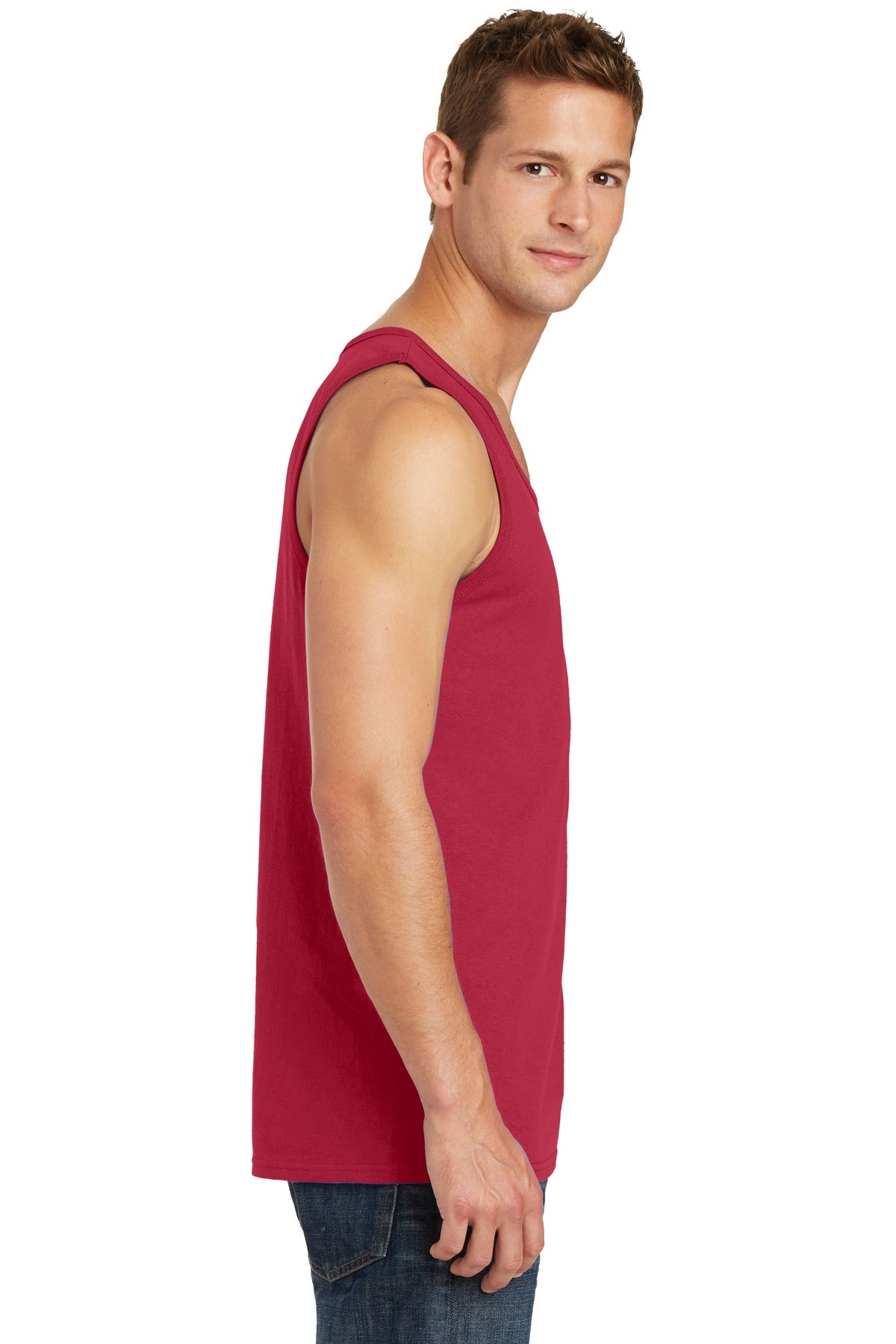 Red Port & Co Core Cotton Tank Top. PC54TT