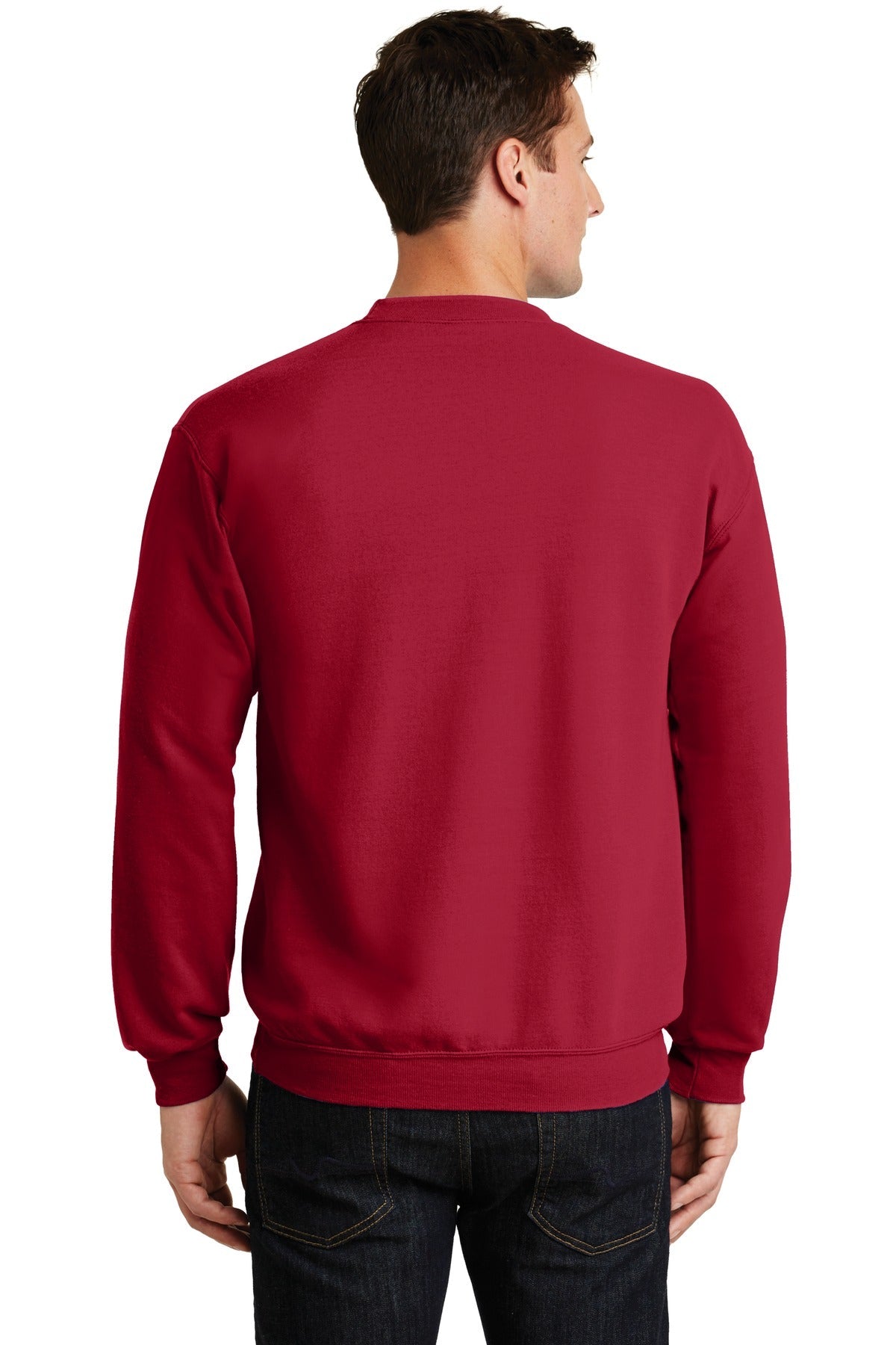 Red Port & Co Core Fleece Crewneck Sweatshirt. PC78