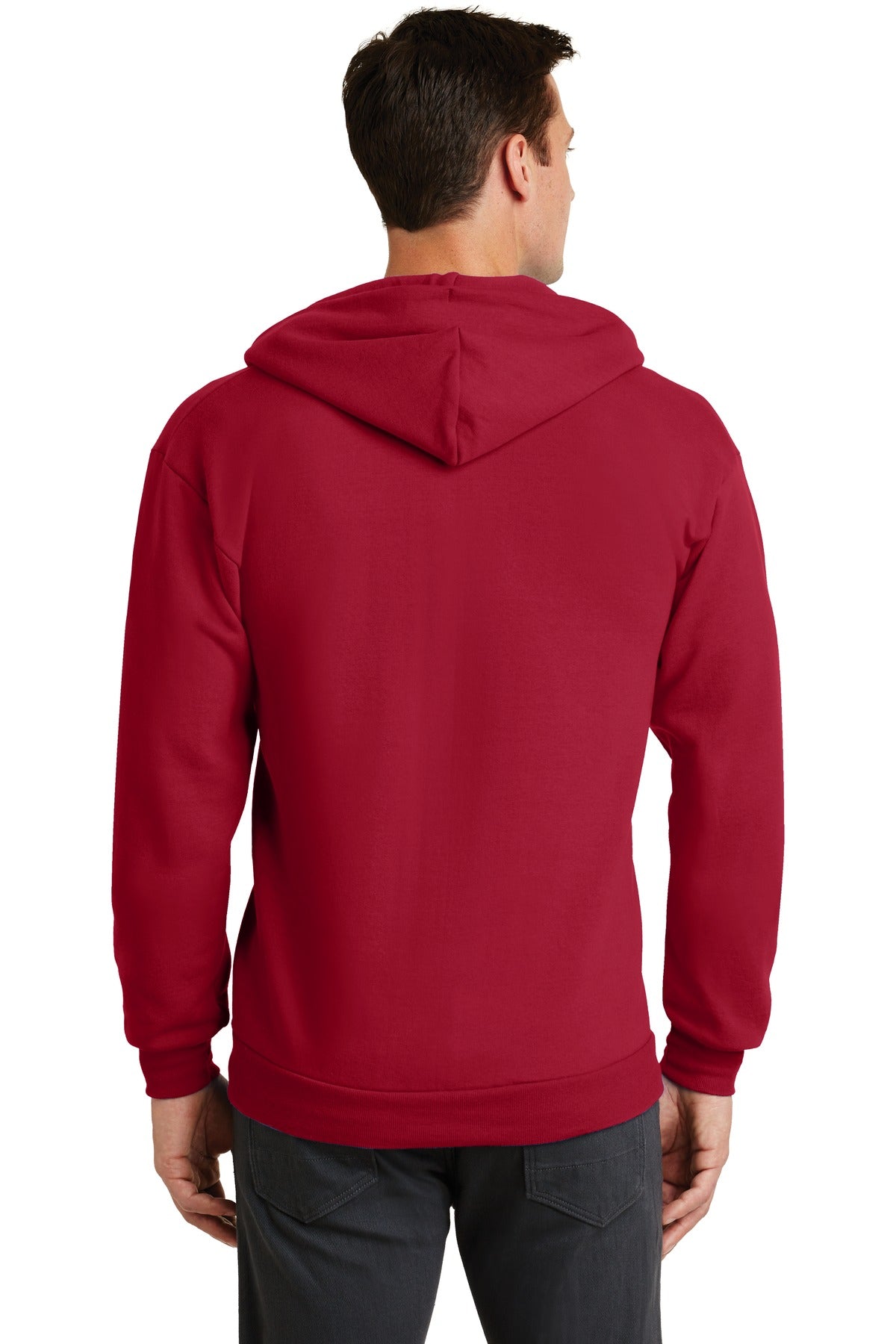 Red Port & Co Core Fleece Full-Zip Hooded Sweatshirt. PC78ZH