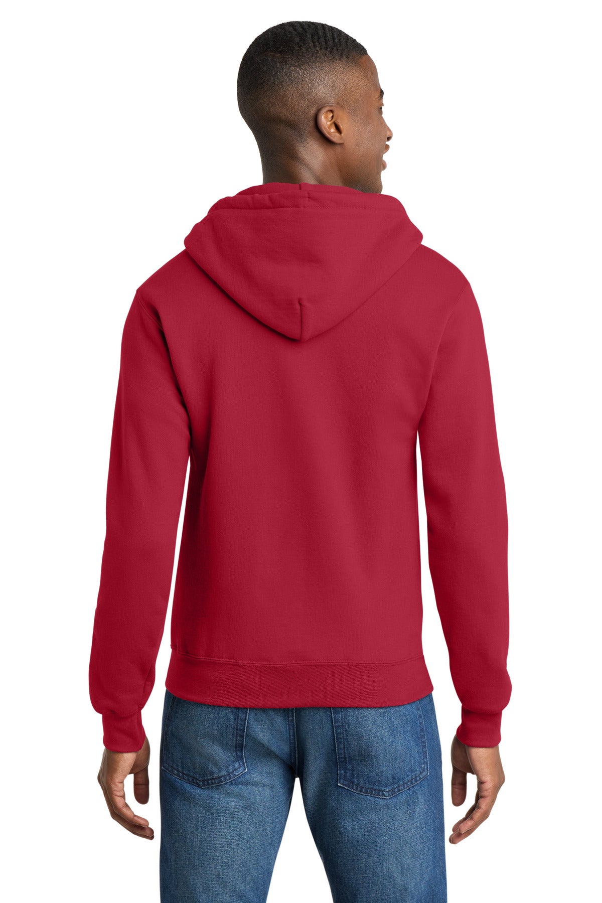 Red Port & Co Core Fleece Full-Zip Hooded Sweatshirt. PC78ZH