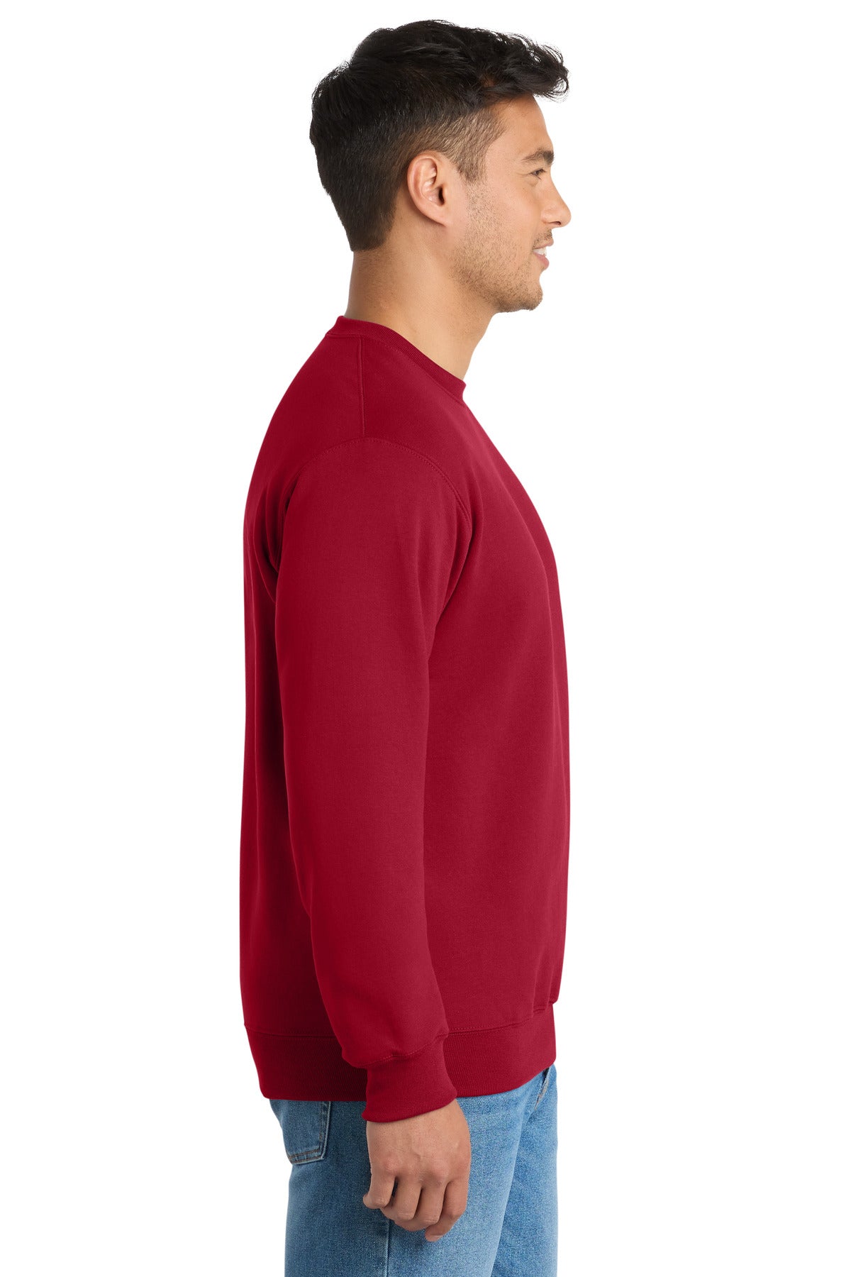 Red Port & Co Essential Fleece Crewneck Sweatshirt. PC90
