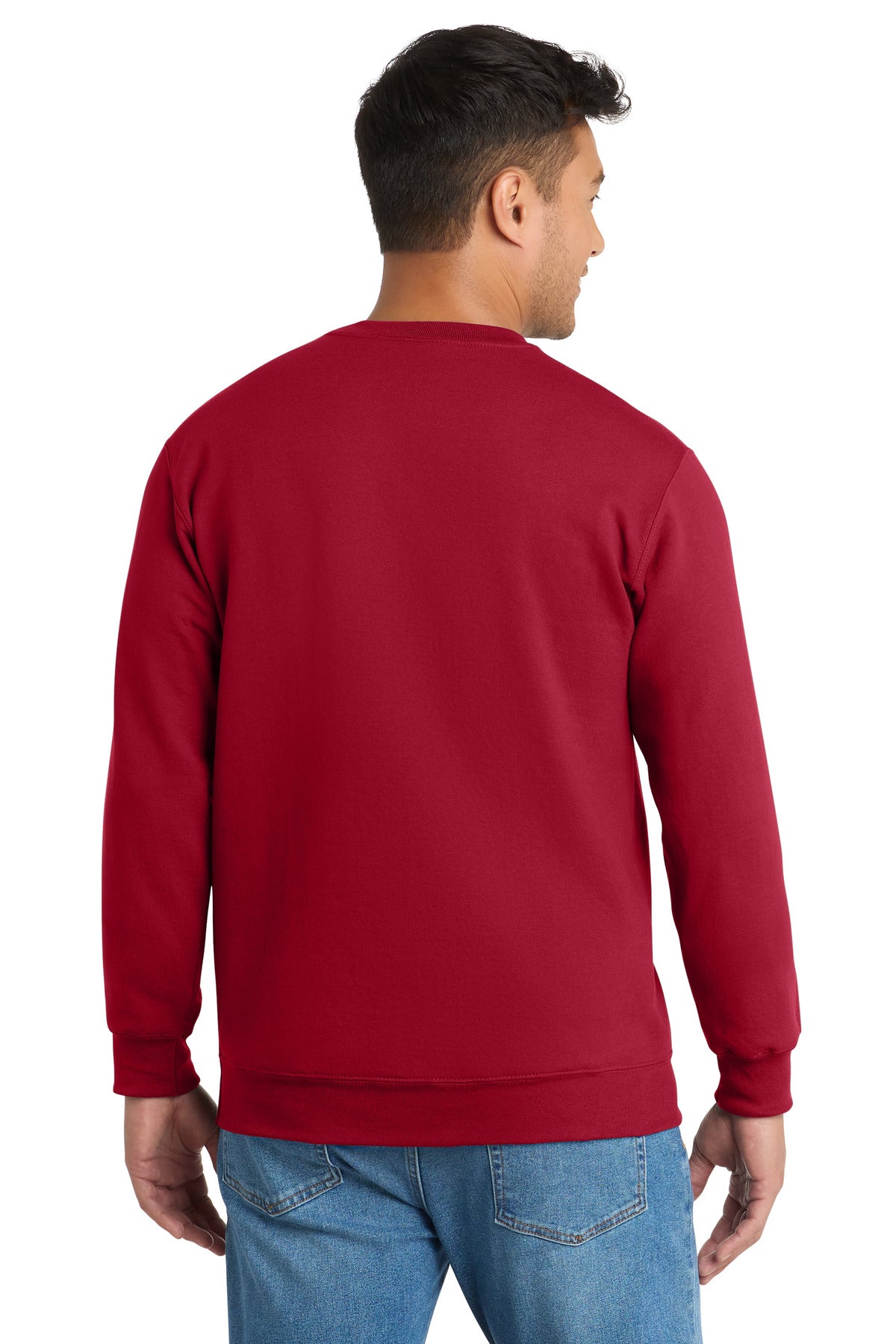 Red Port & Co Essential Fleece Crewneck Sweatshirt. PC90