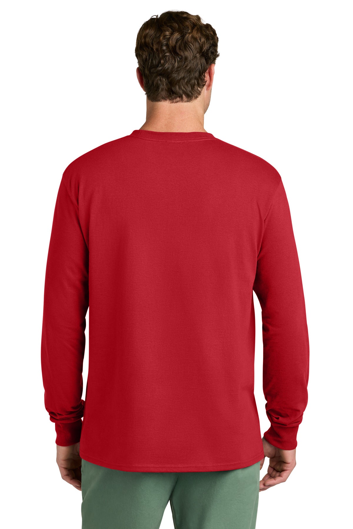 Red Port & Co Long Sleeve Core Cotton Tee. PC54LS