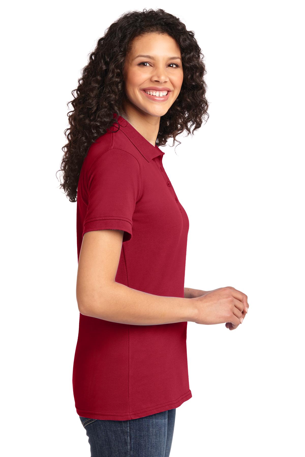 Red Port & Co Women's Core Blend Pique Polo. LKP155