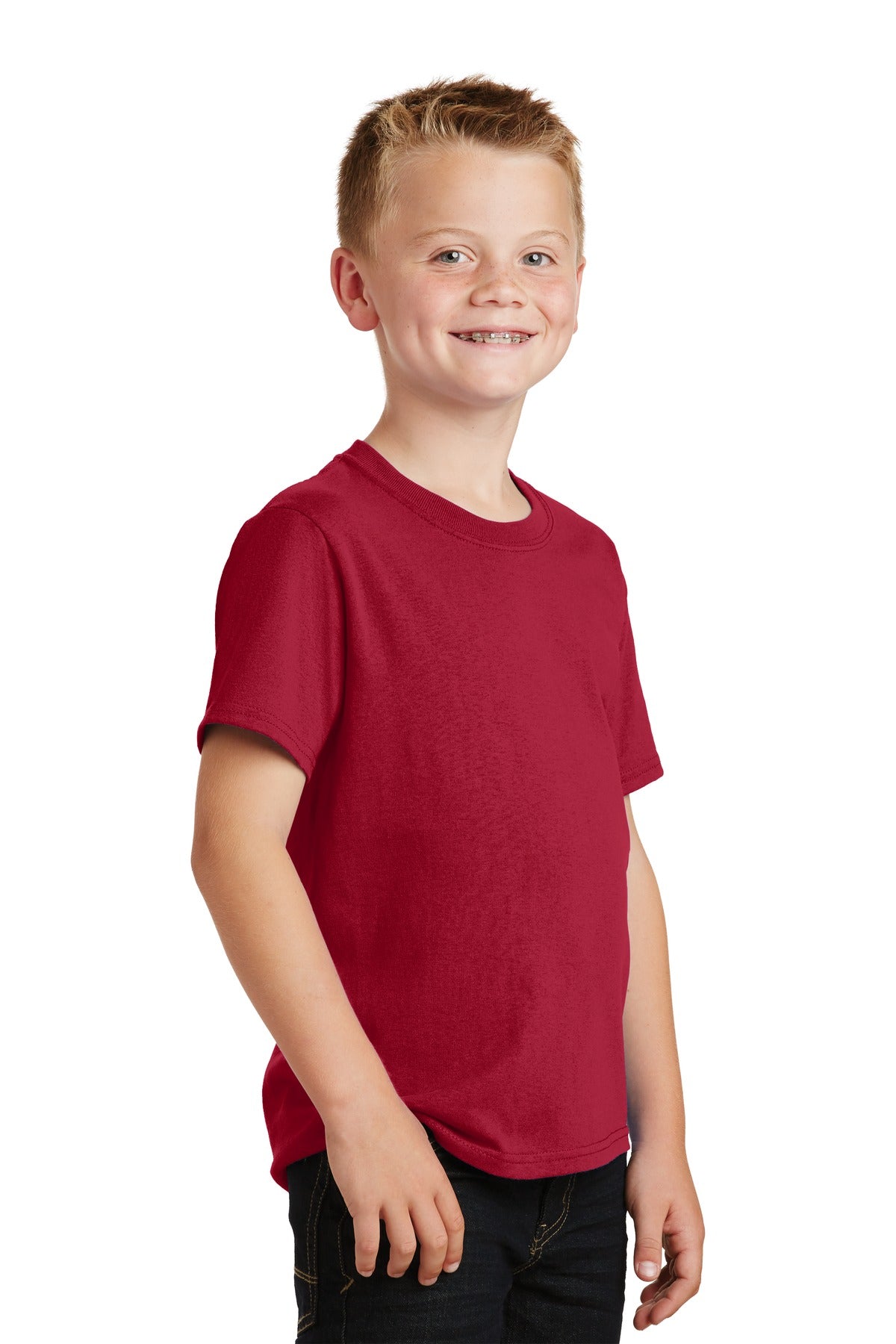 Red Port & Co Youth Core Cotton Tee. PC54Y