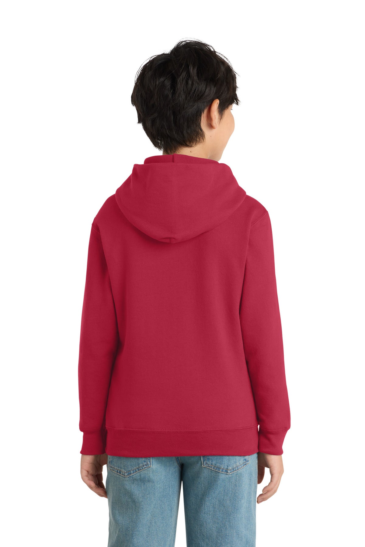 Red Port & Co Youth Core Fleece Pullover Hooded Sweatshirt. PC90YH