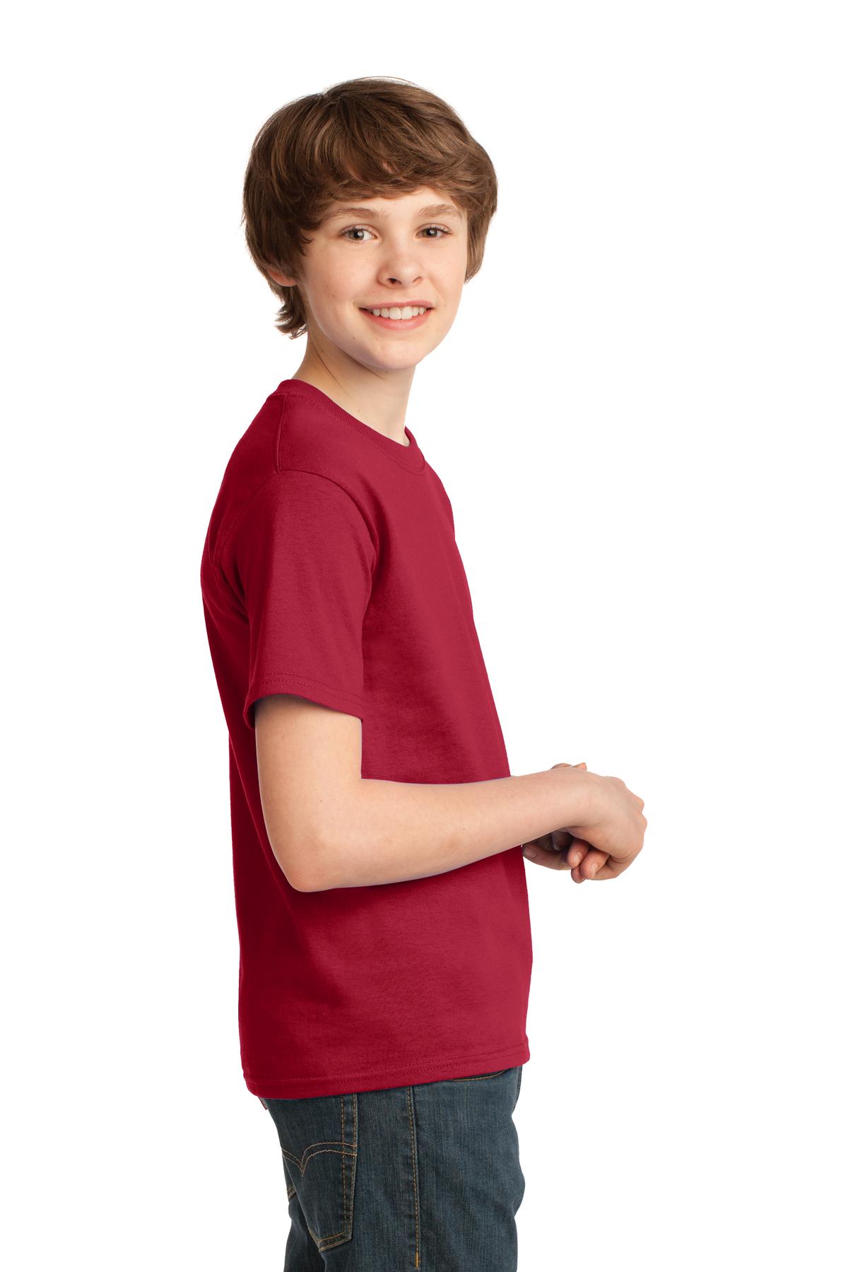 Red Port & Co Youth Essential Tee. PC61Y
