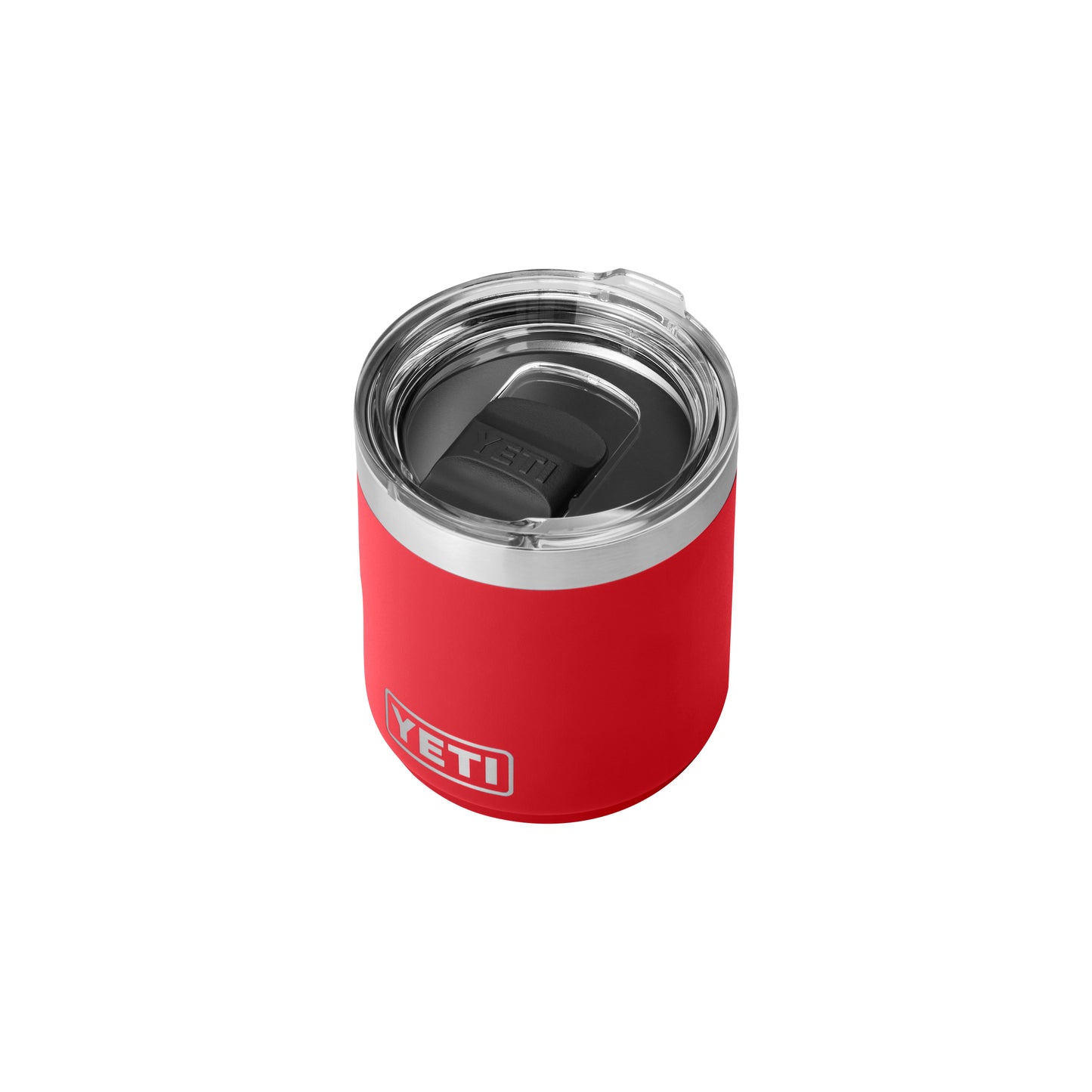 Red-Rescue Rambler® 10 oz Stackable Lowball with MagSlider™ Lid plain