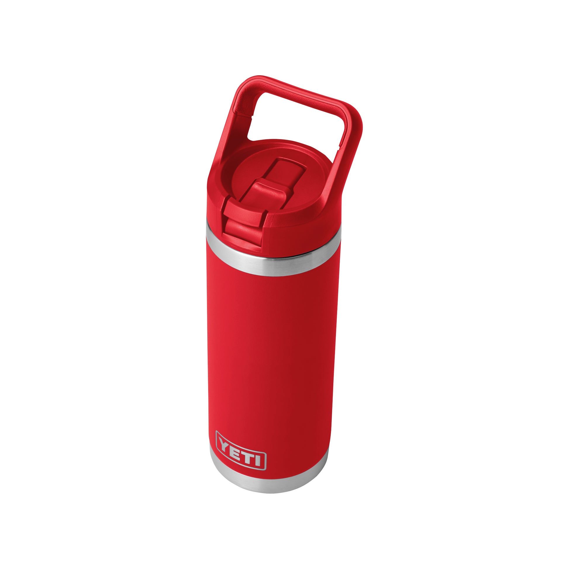 Red-Rescue Rambler® 18 oz Water Bottle with Color-Matched Straw Cap plain