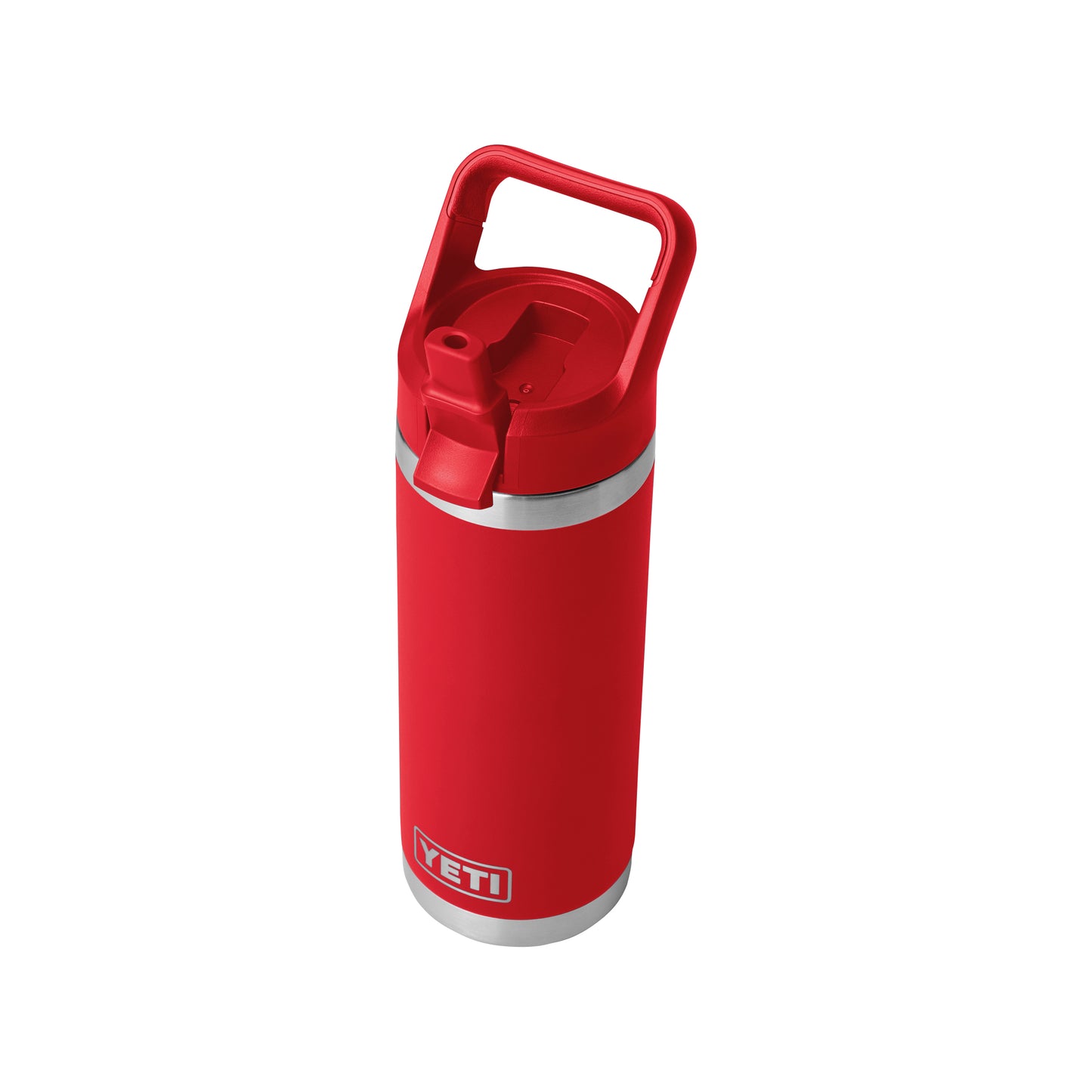 Red-Rescue Rambler® 18 oz Water Bottle with Color-Matched Straw Cap plain