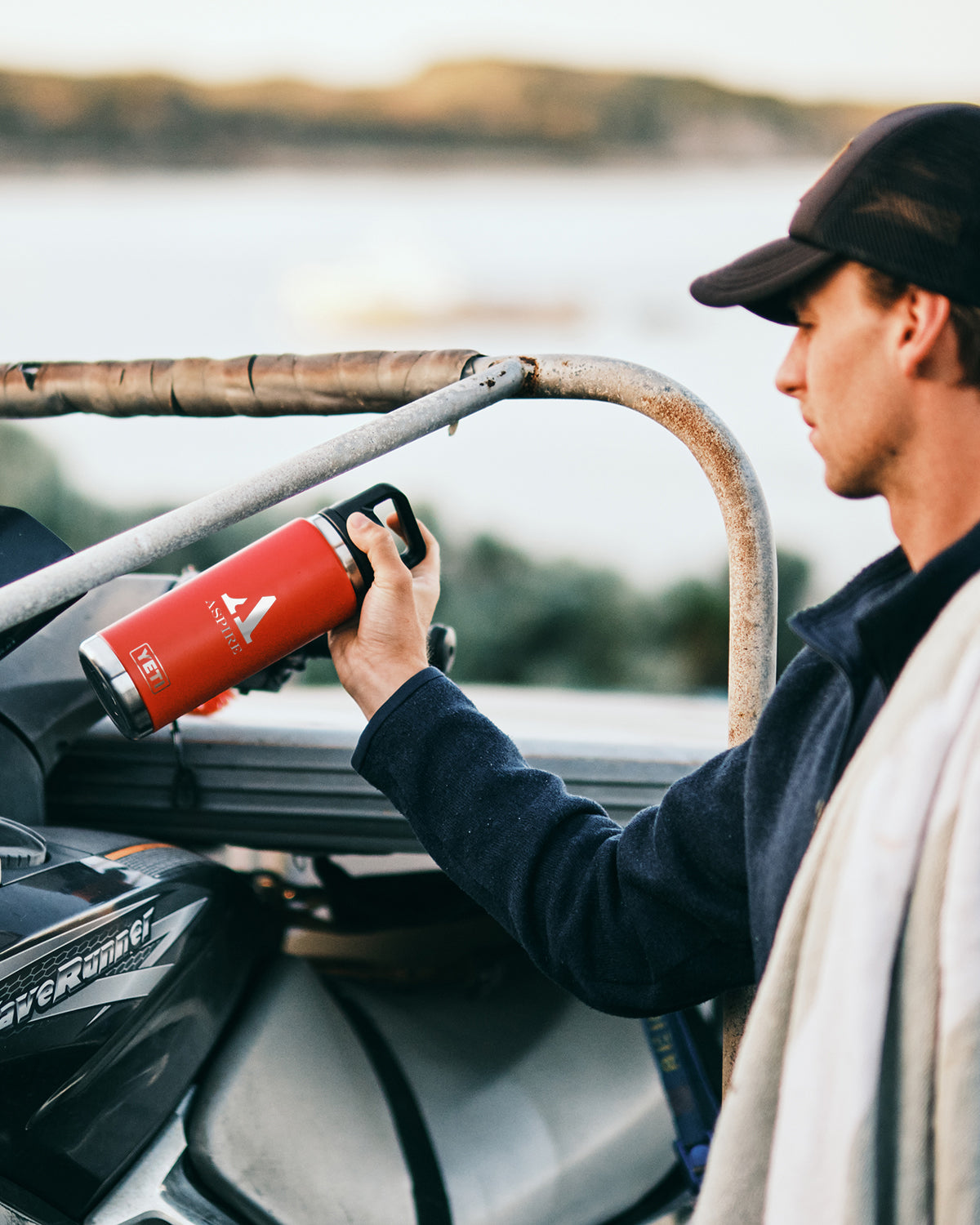Red-Rescue Rambler® 26 oz Water Bottle with Chug Cap