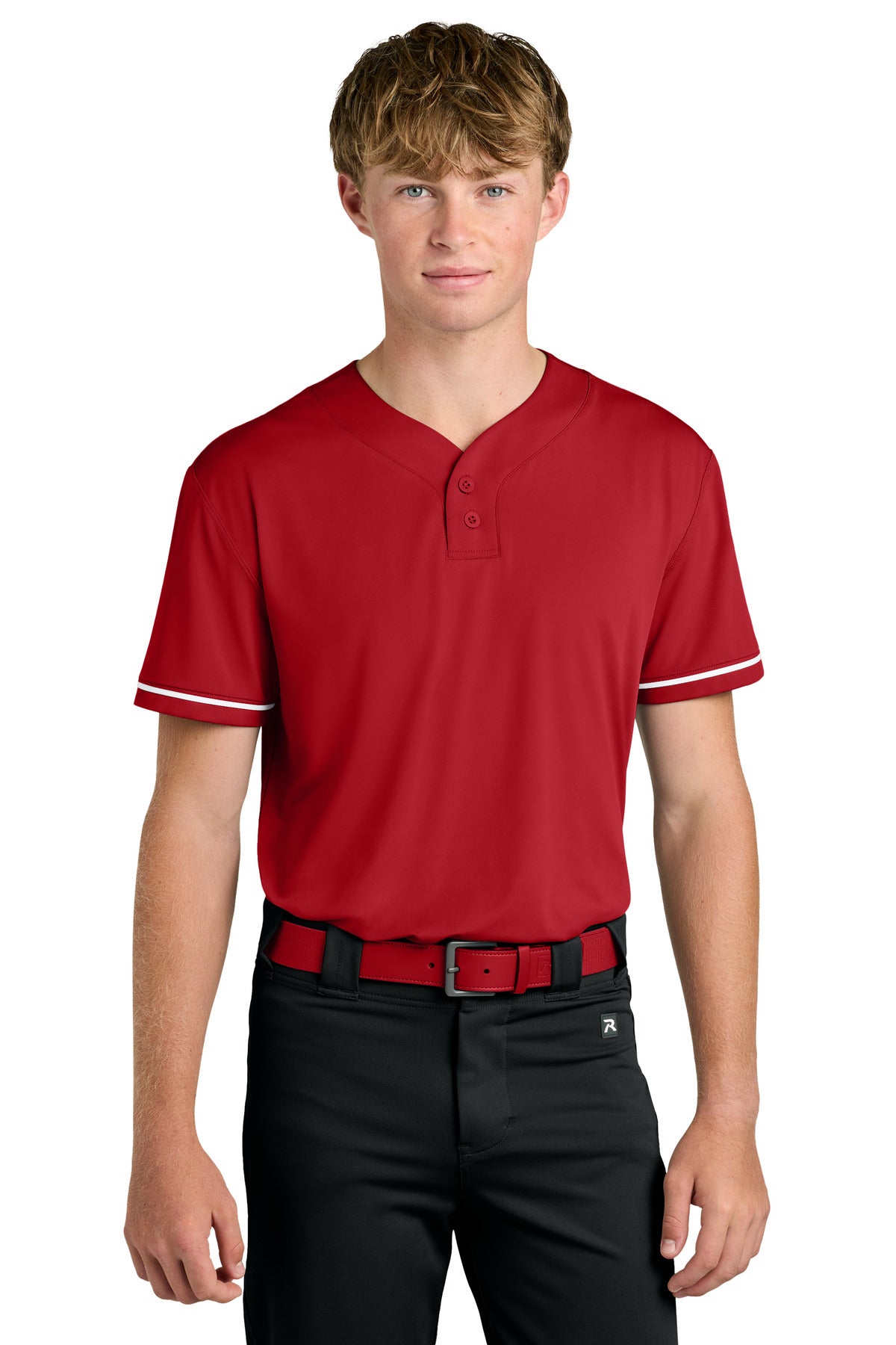 Red Richardson Select 2-Button Baseball Jersey RA7910