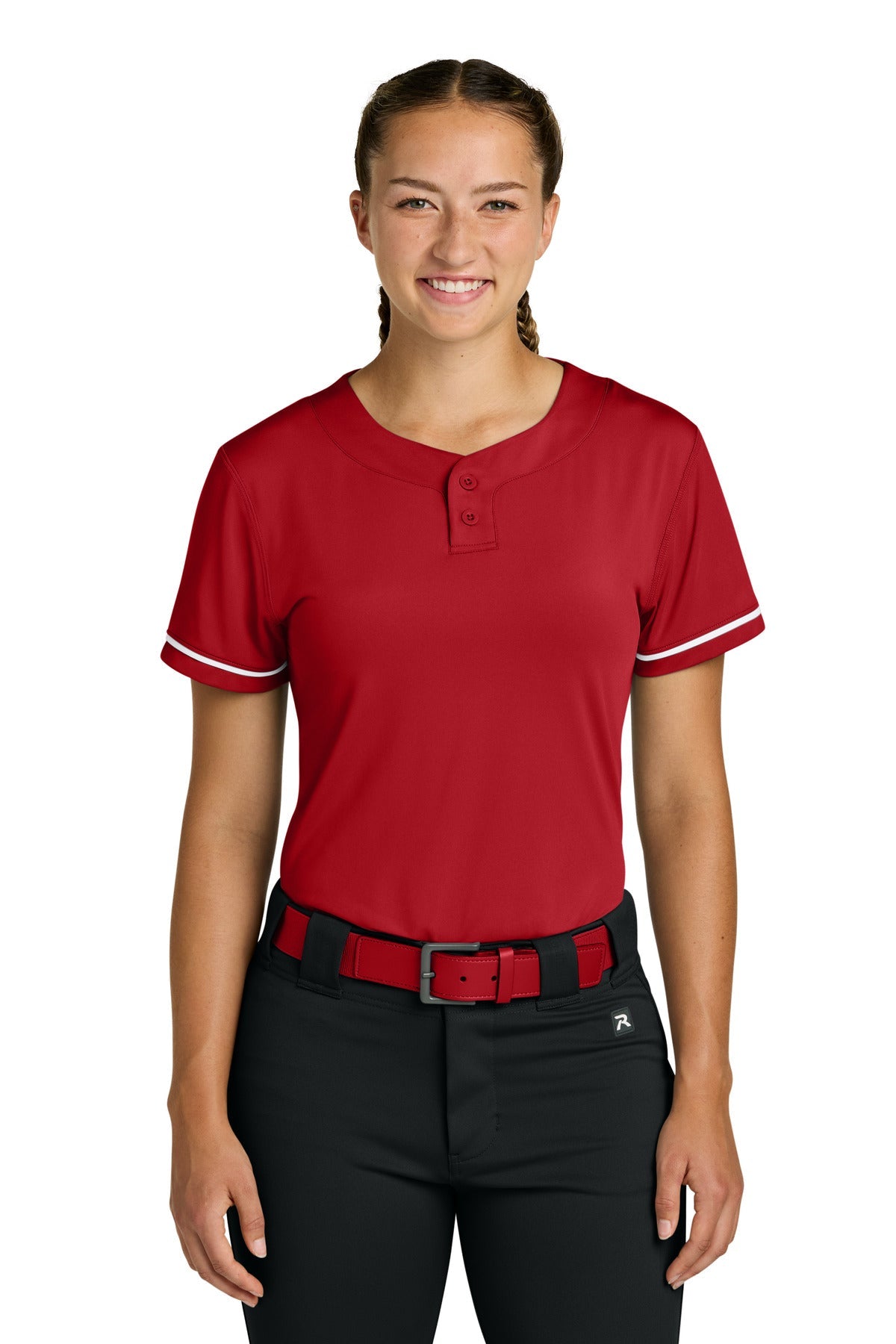 Red Richardson Women's Select 2-Button Softball Jersey RW7220