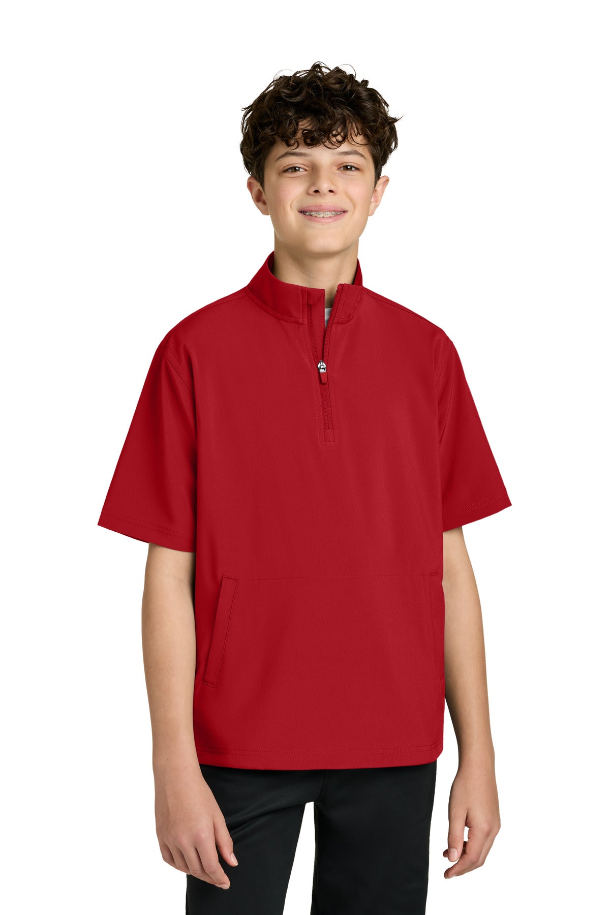 Red Richardson Youth Barrage Wind Shirt RY7400SSQ